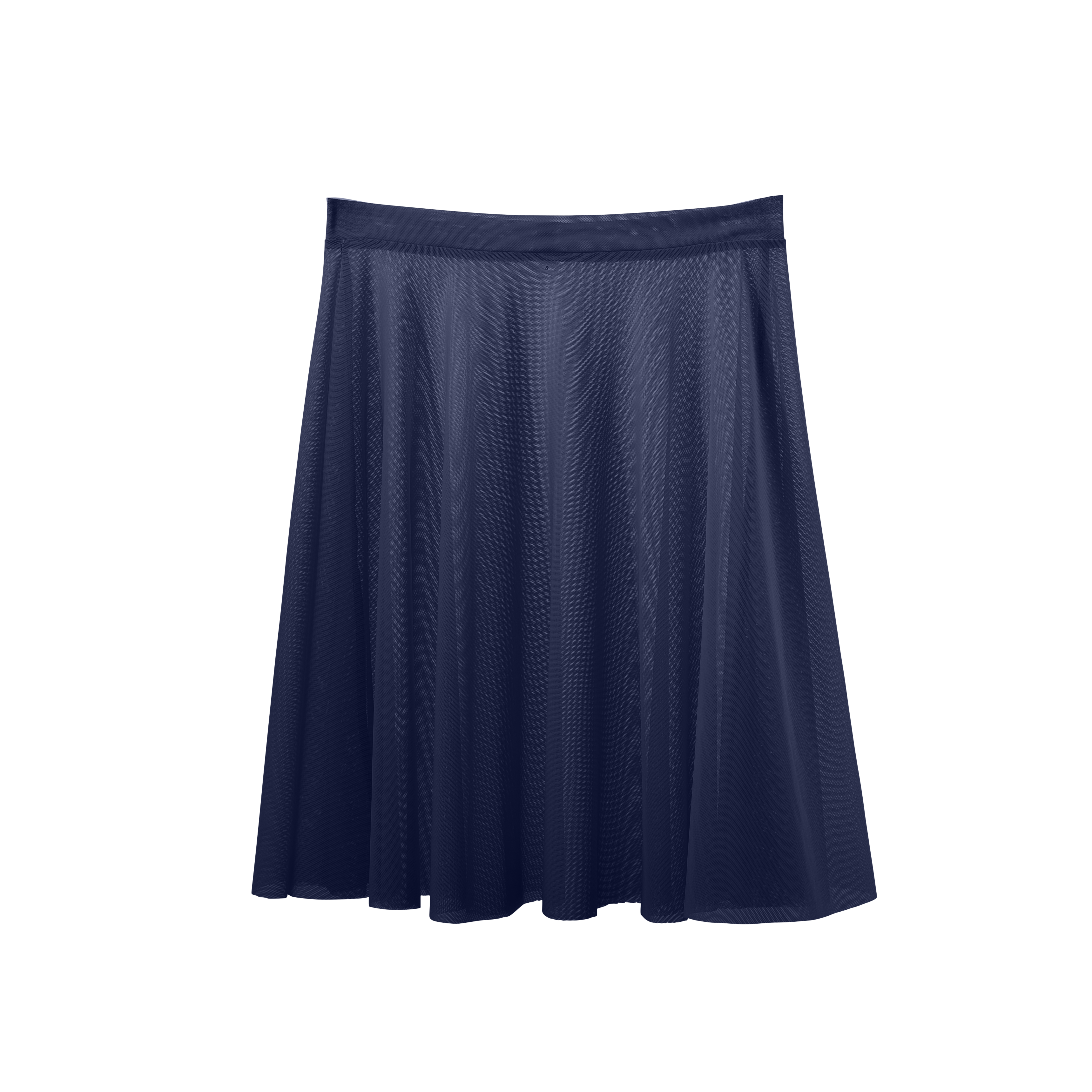 Meridien Mesh A-line Above Knee Skirt