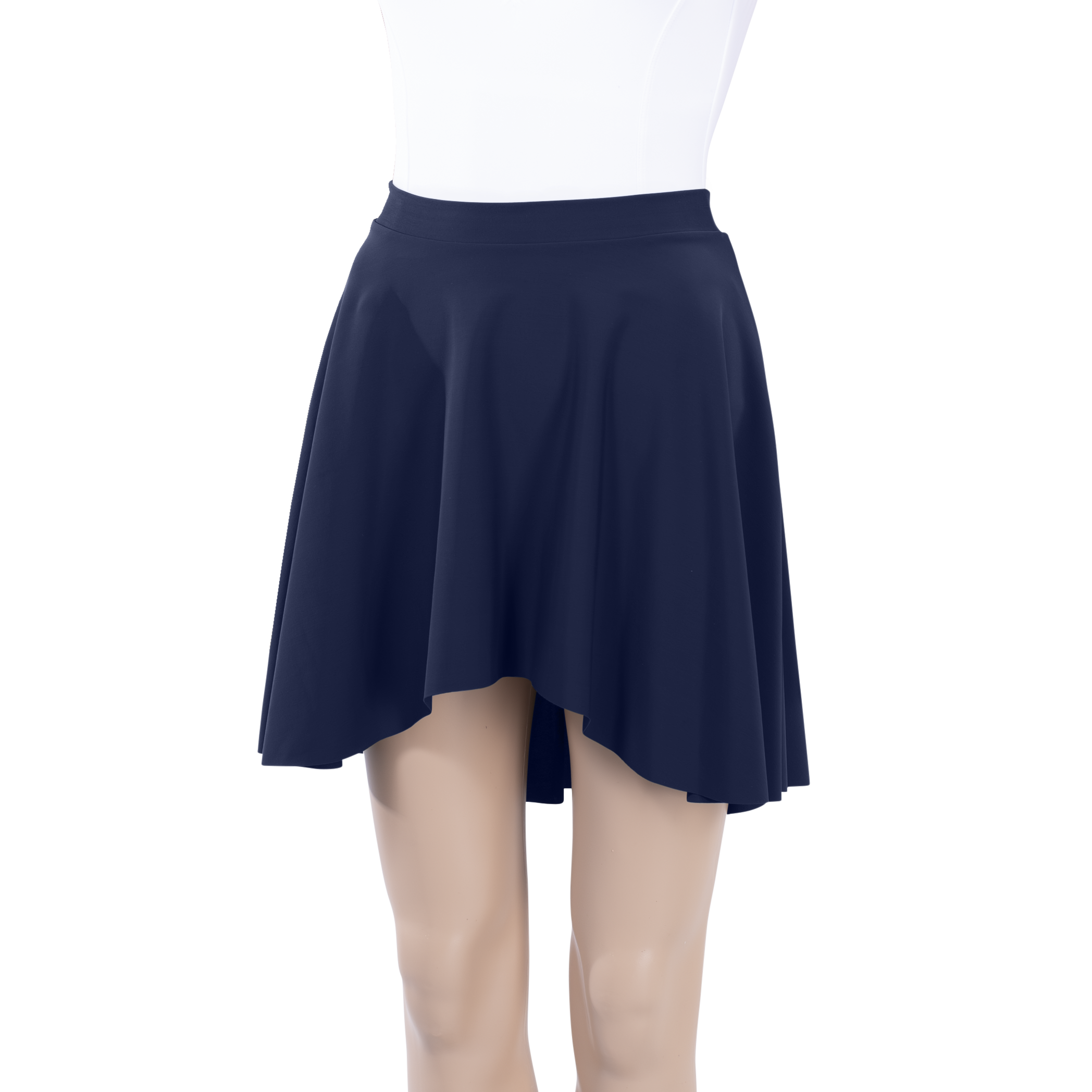 Milliskin High-Low Above Knee Skirt