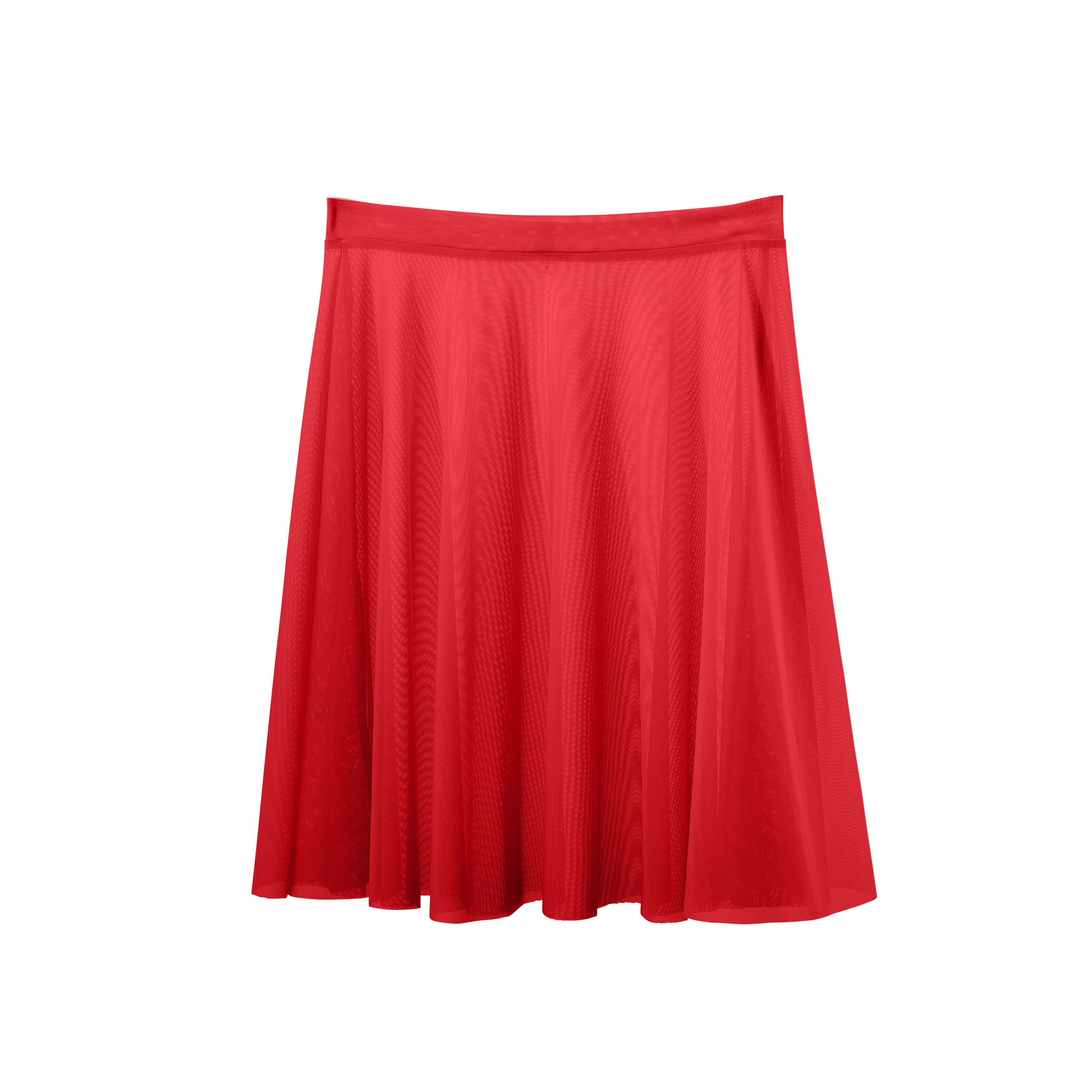 Meridien Mesh A-line Above Knee Skirt