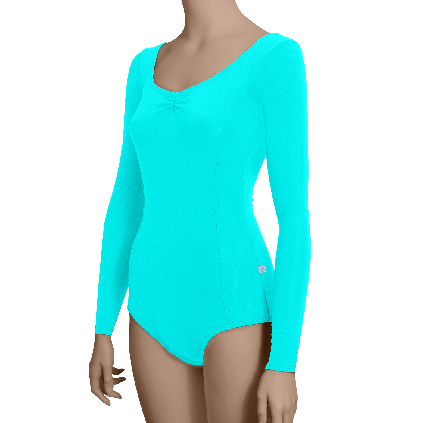 Princess Seams Long Sleeves with Pinched Front, Low Back - Adult