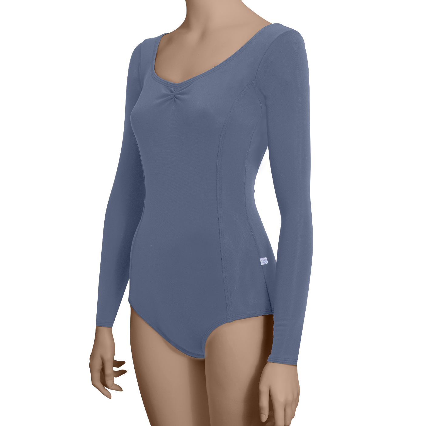 Princess Seams Long Sleeves with Pinched Front, Low Back - Adult