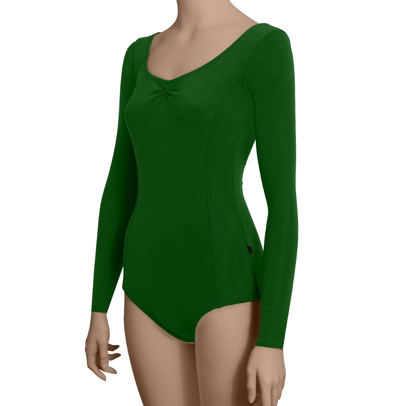 Princess Seams Long Sleeves with Pinched Front, Low Back - Adult