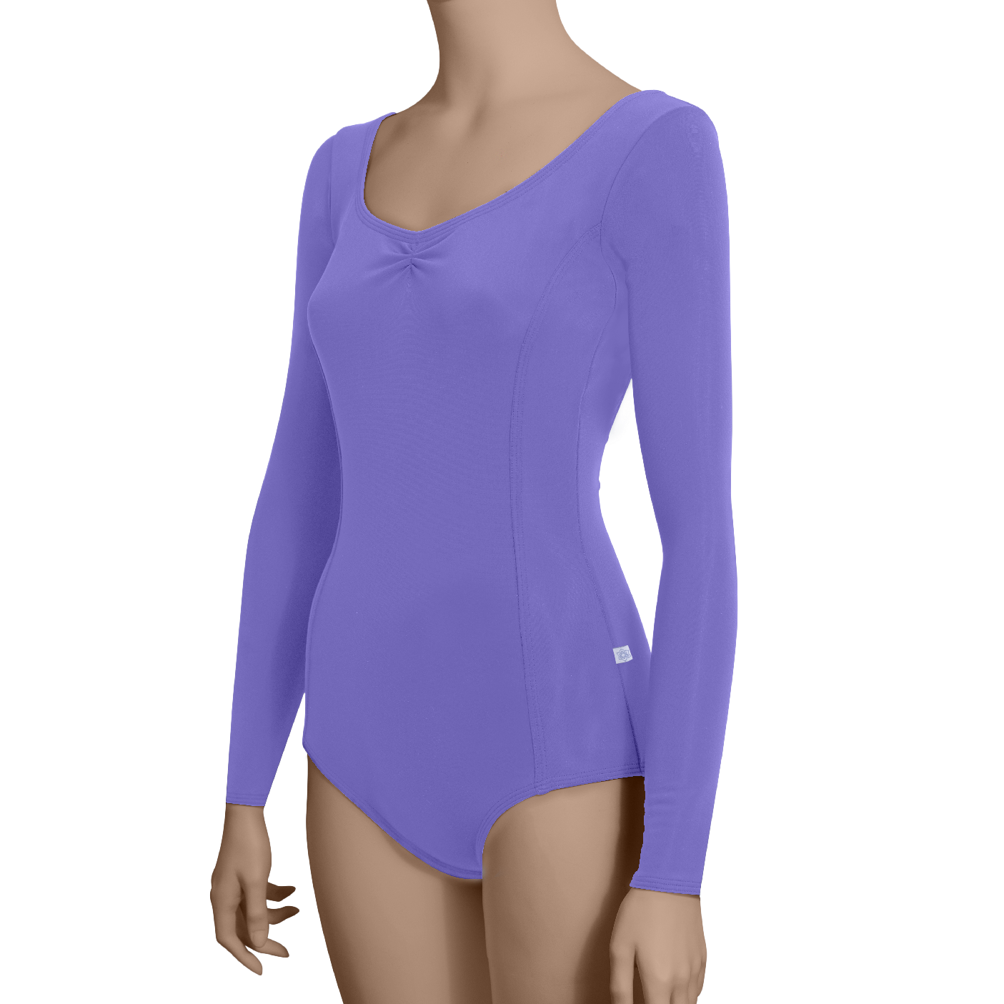 Princess Seams Long Sleeves with Pinched Front, Low Back - Adult