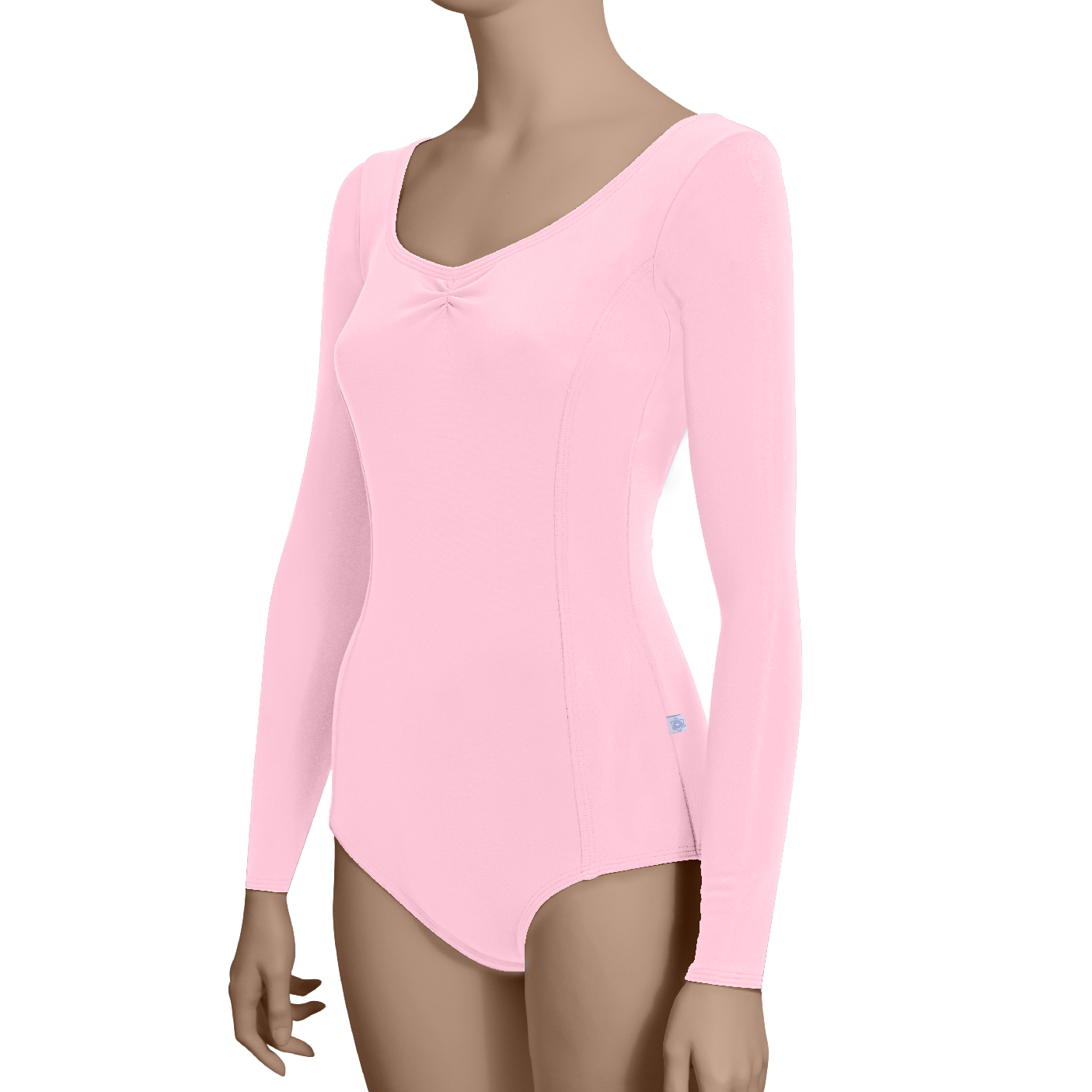 Princess Seams Long Sleeves with Pinched Front, Low Back - Adult