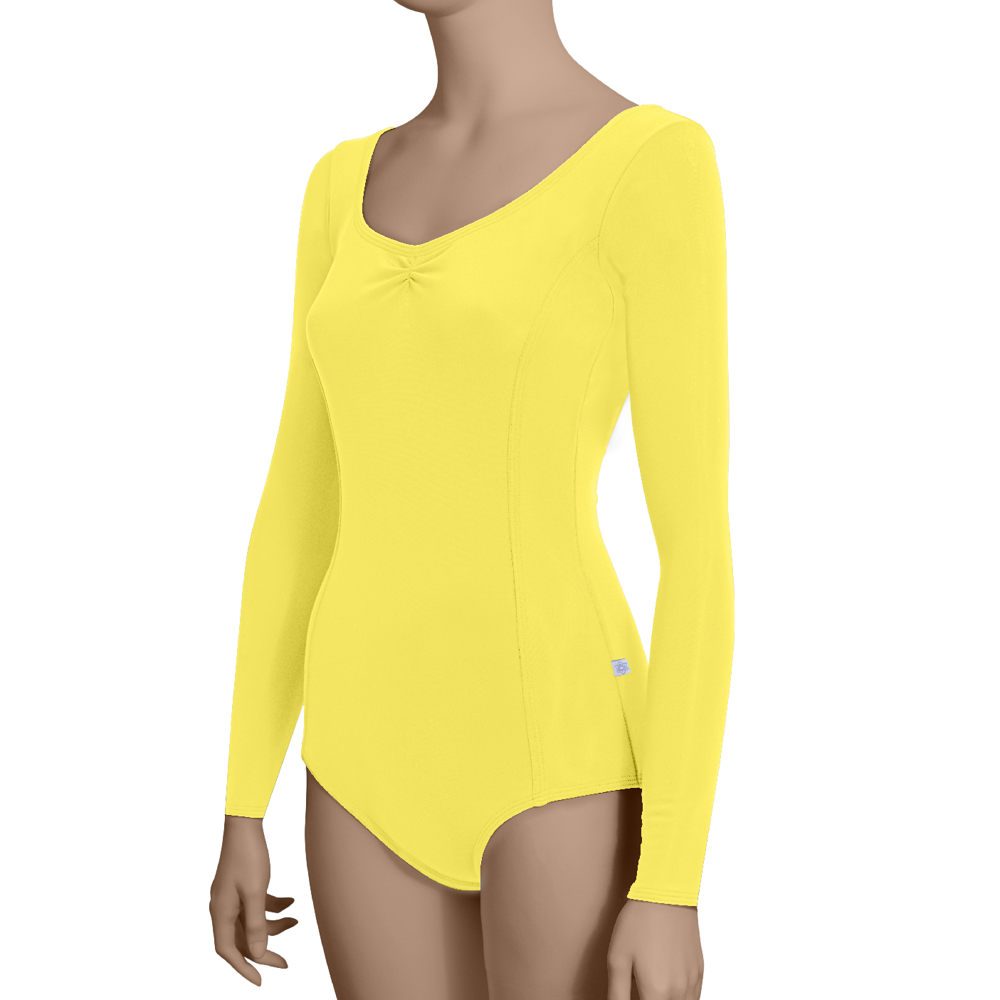 Princess Seams Long Sleeves with Pinched Front, Low Back - Adult