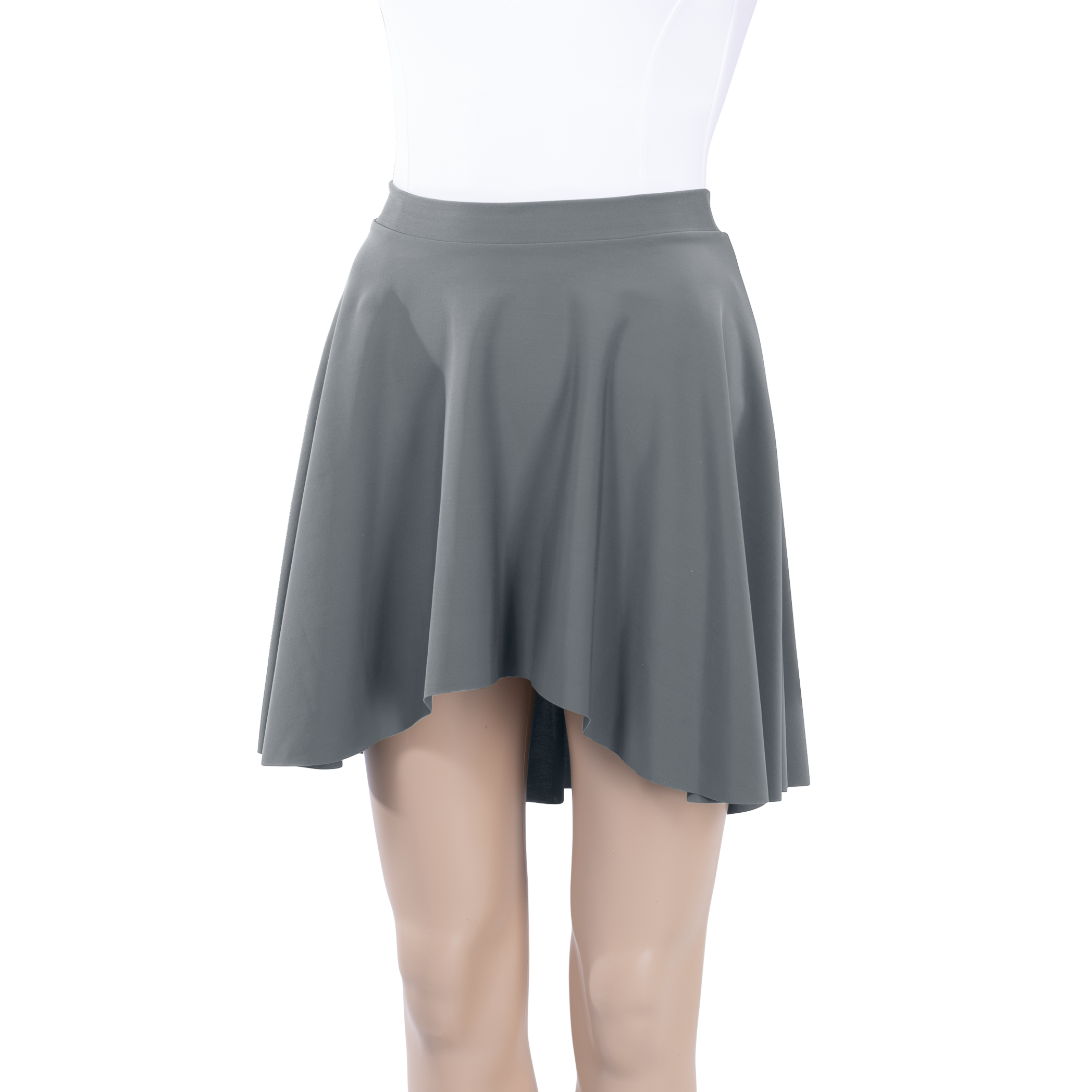 Milliskin High-Low Above Knee Skirt