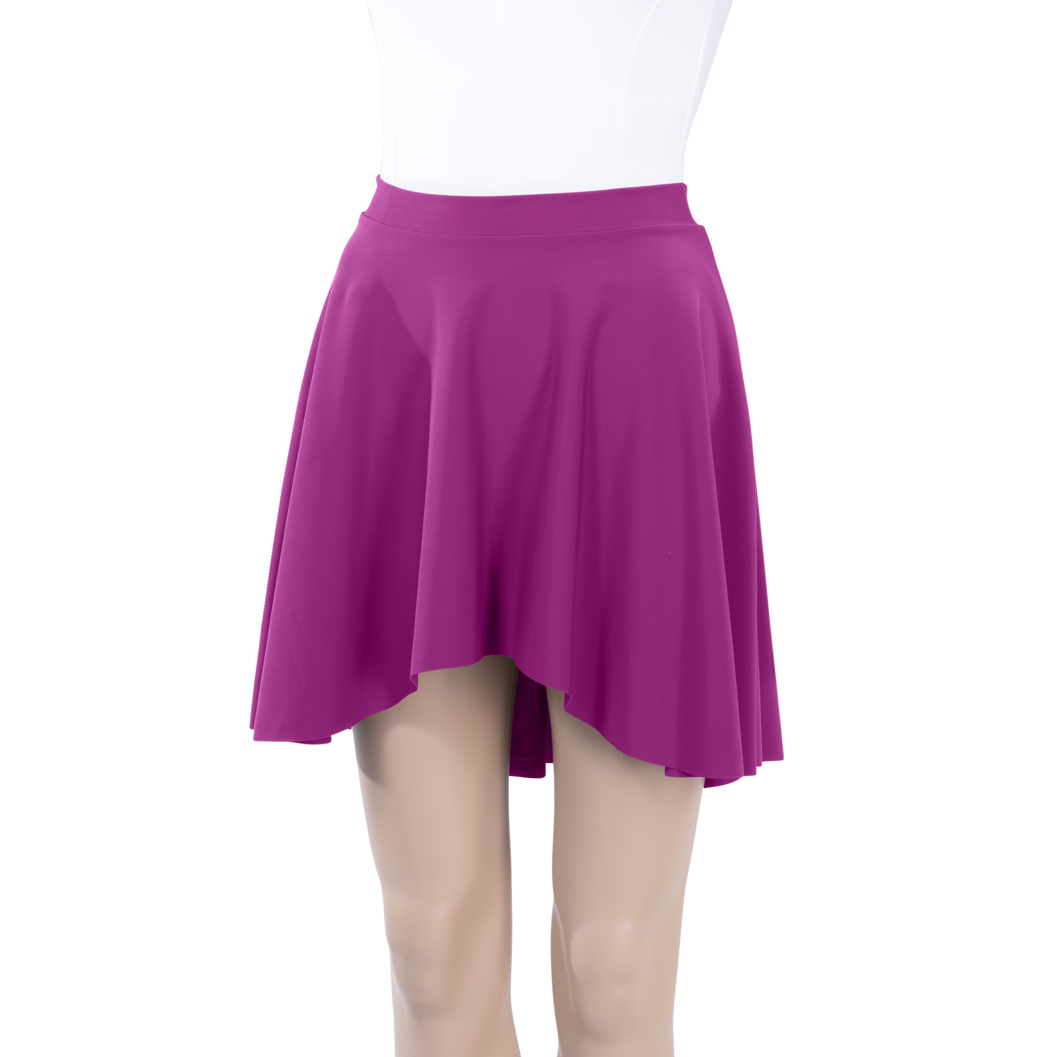Milliskin High-Low Above Knee Skirt
