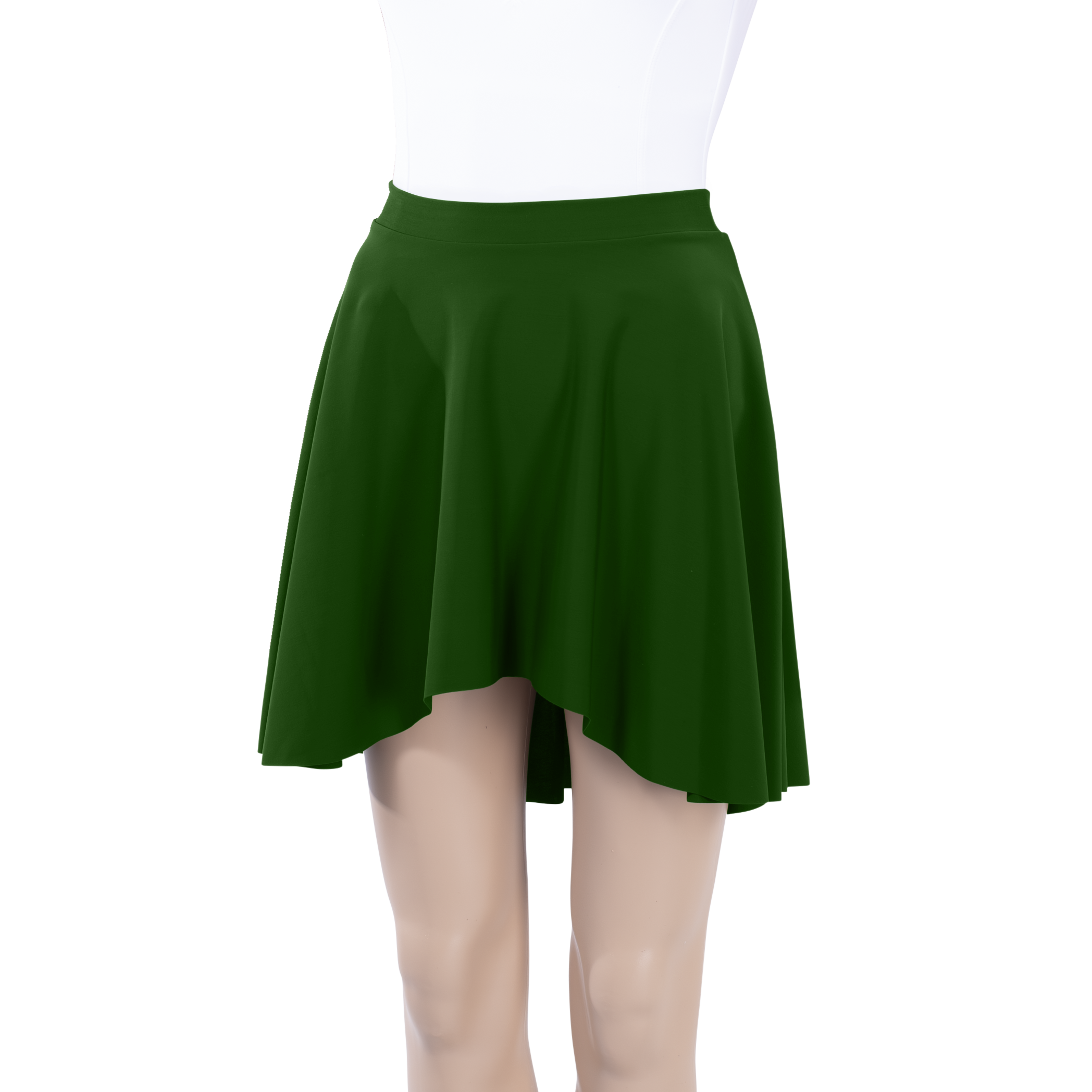 Milliskin High-Low Above Knee Skirt