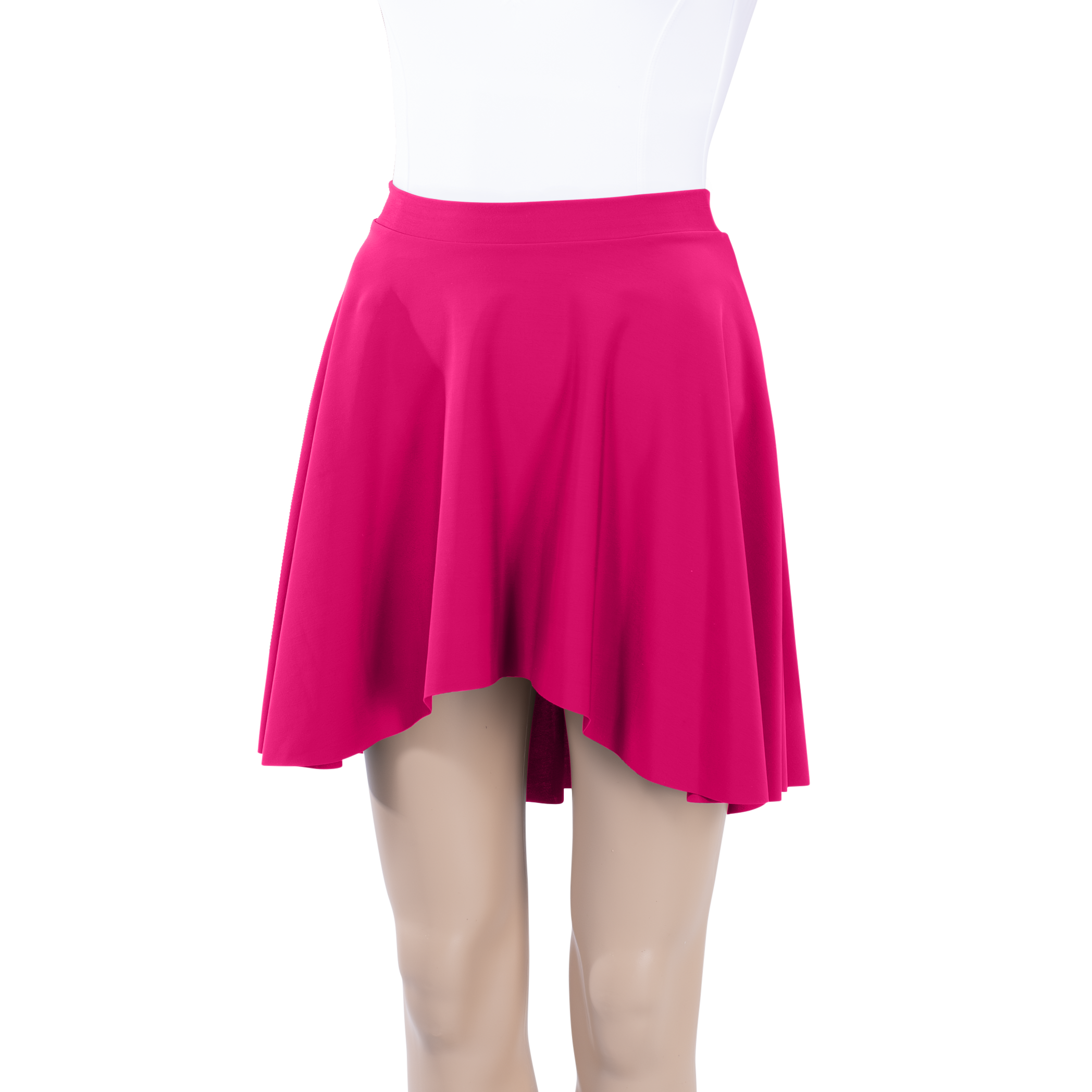 Milliskin High-Low Above Knee Skirt