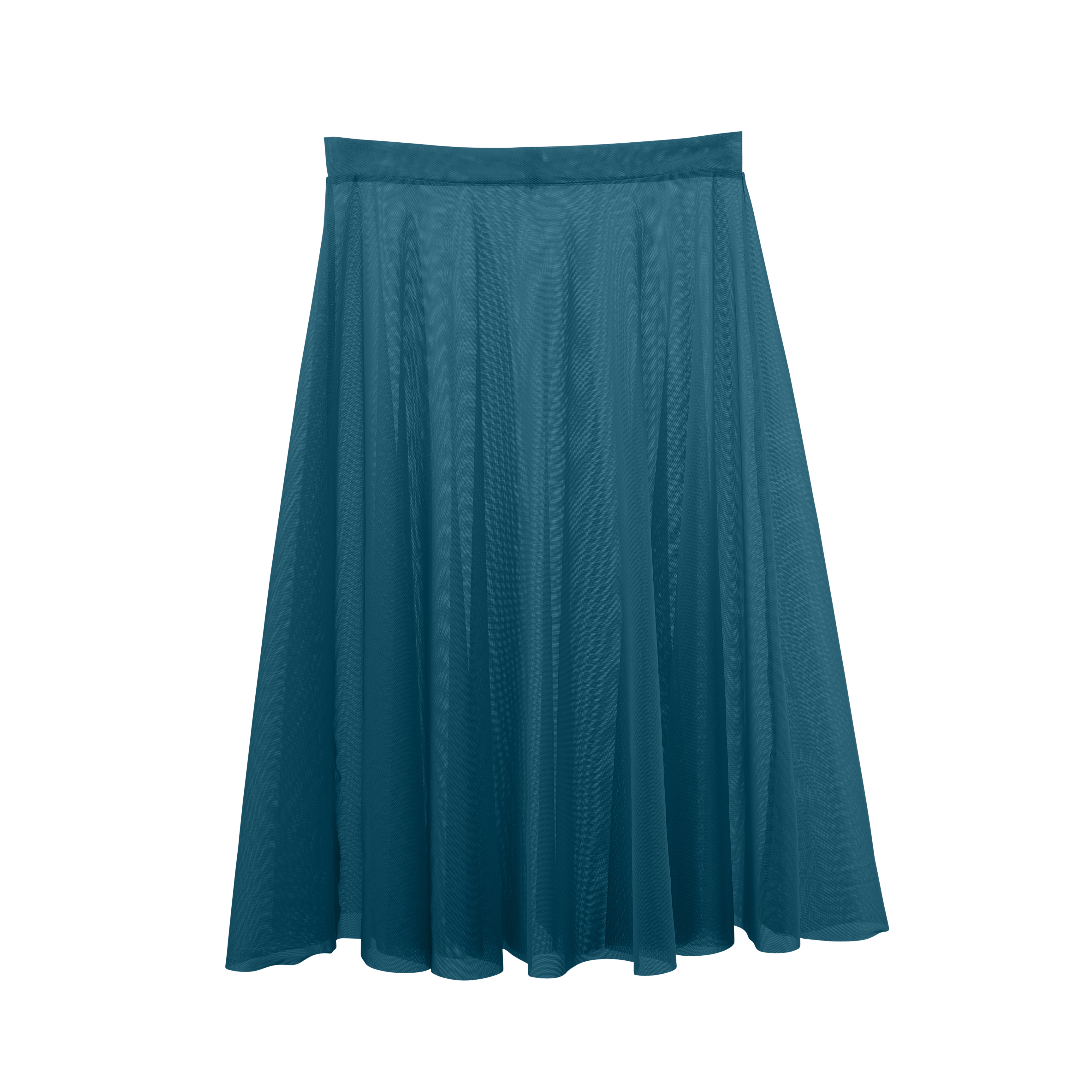 Meridien Mesh A-Line Below Knee Skirt