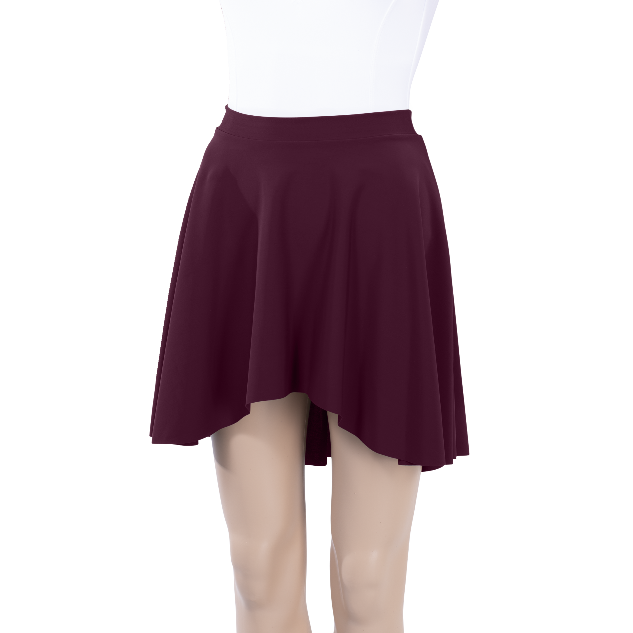 Milliskin High-Low Above Knee Skirt