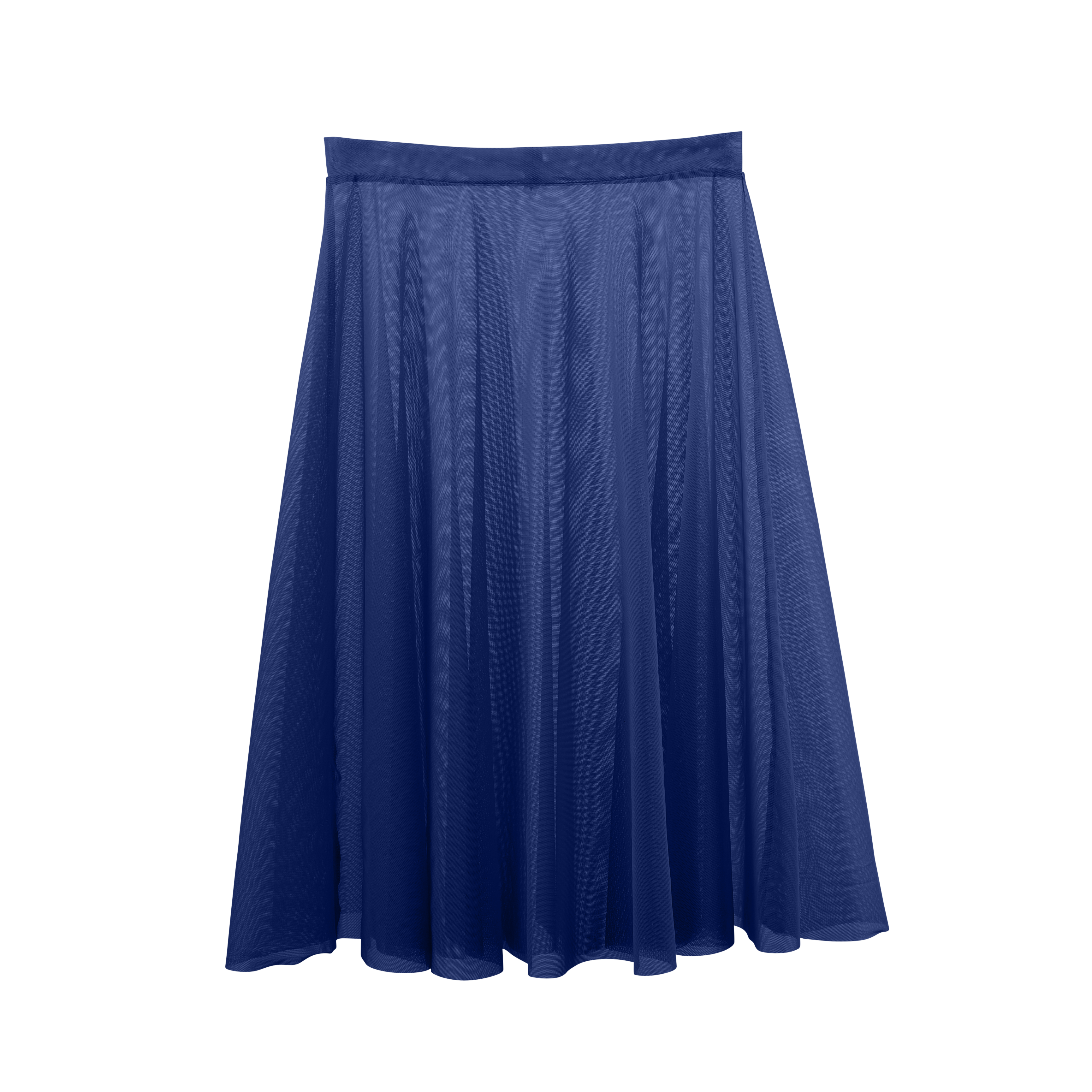 Meridien Mesh A-Line Below Knee Skirt