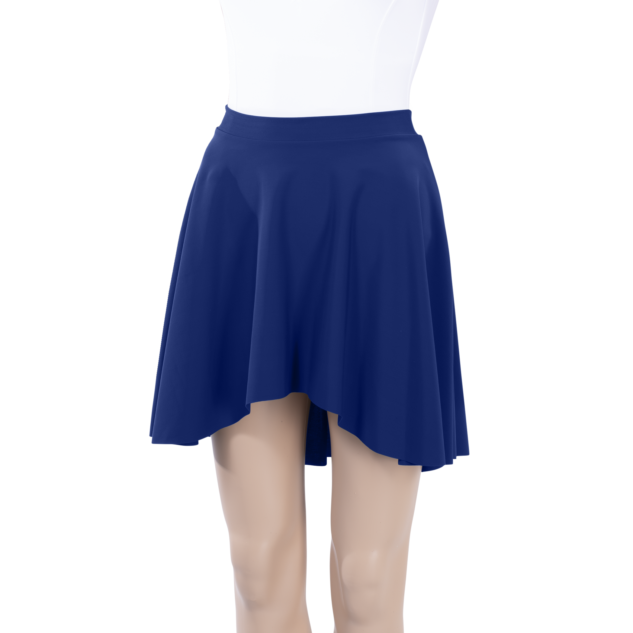 Milliskin High-Low Above Knee Skirt