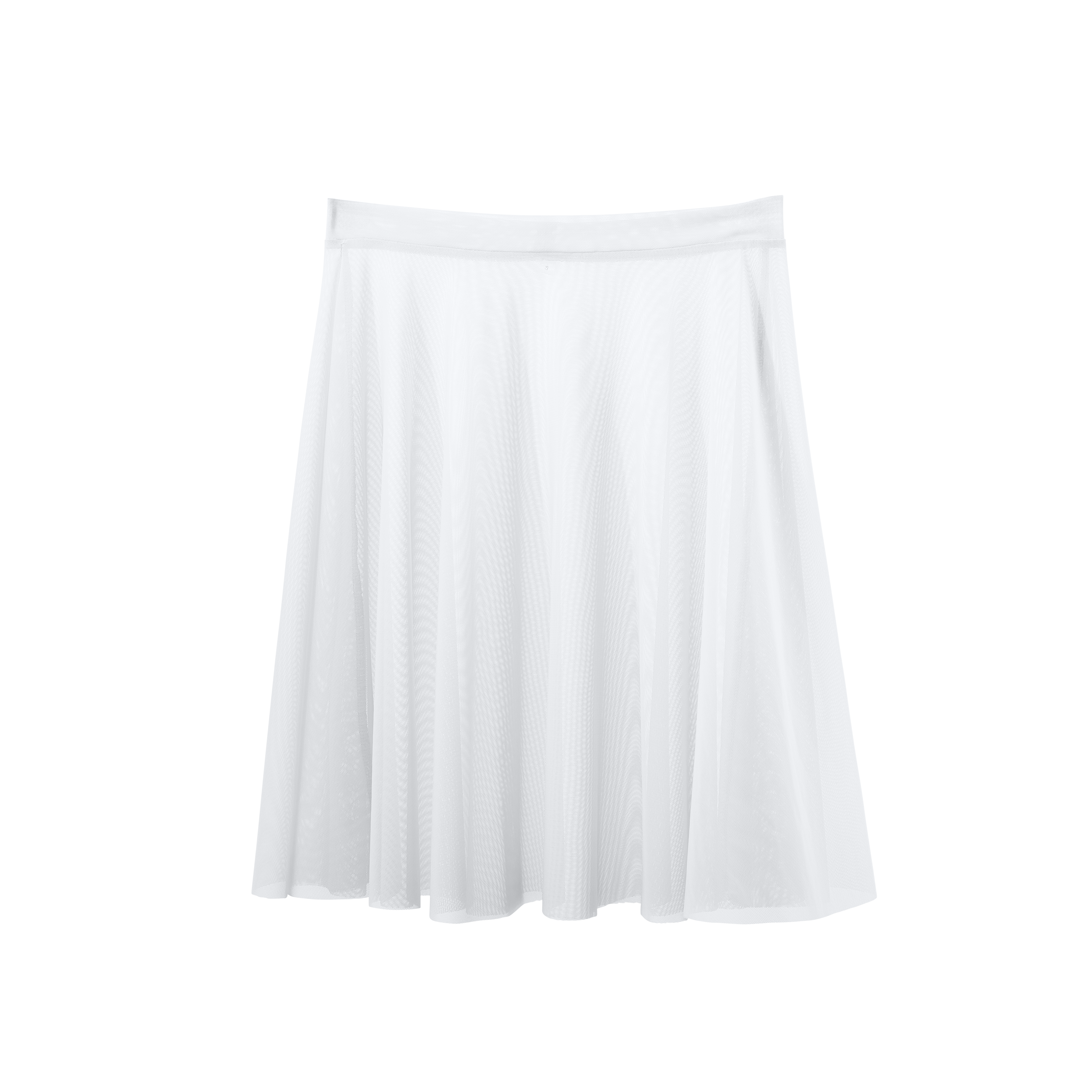 Meridien Mesh A-line Above Knee Skirt