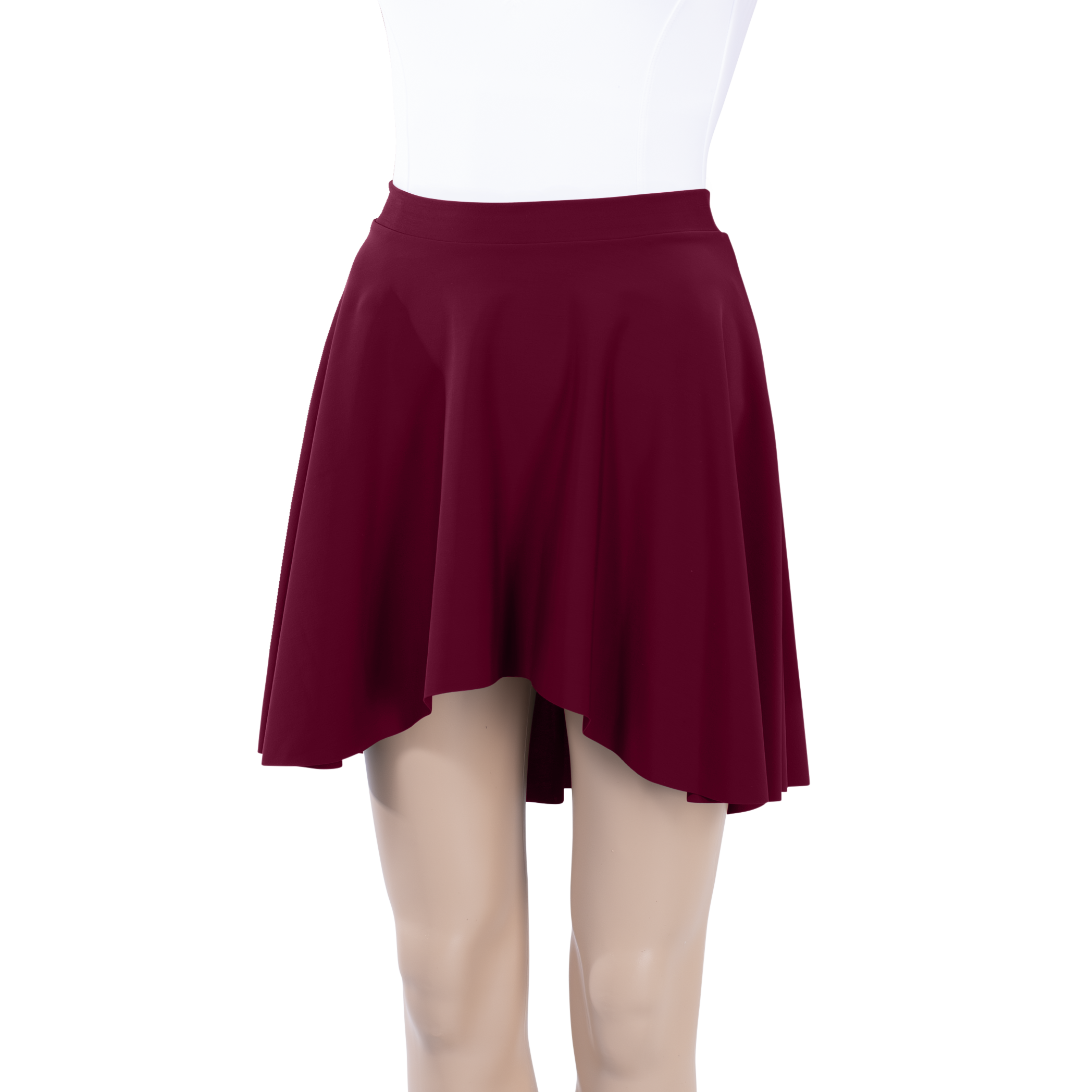 Milliskin High-Low Above Knee Skirt