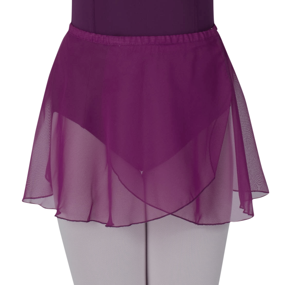 Chiffon Pull-on Wrap Skirt - Adult