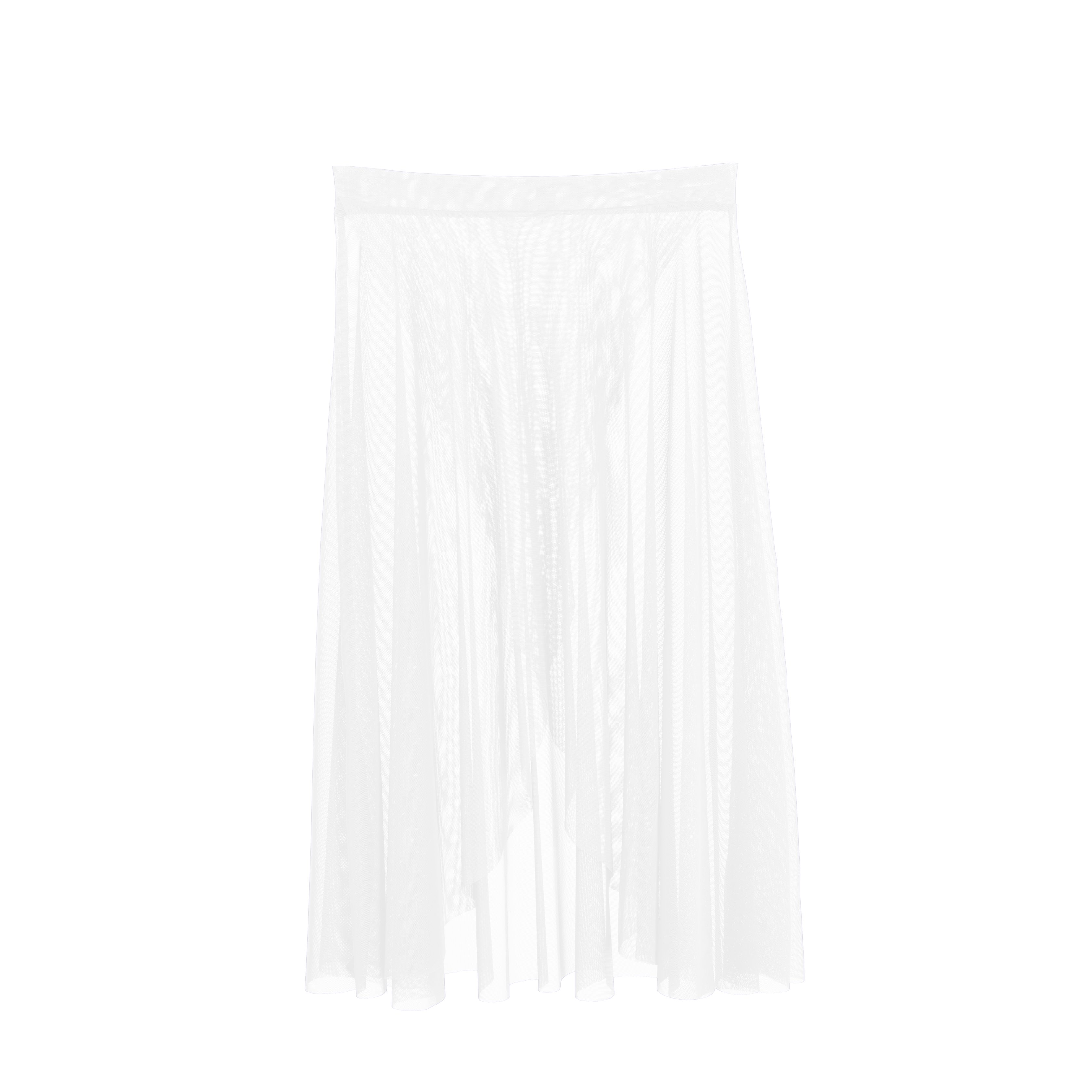 Vinchilight Mesh Criss Cross Below Knee Skirt