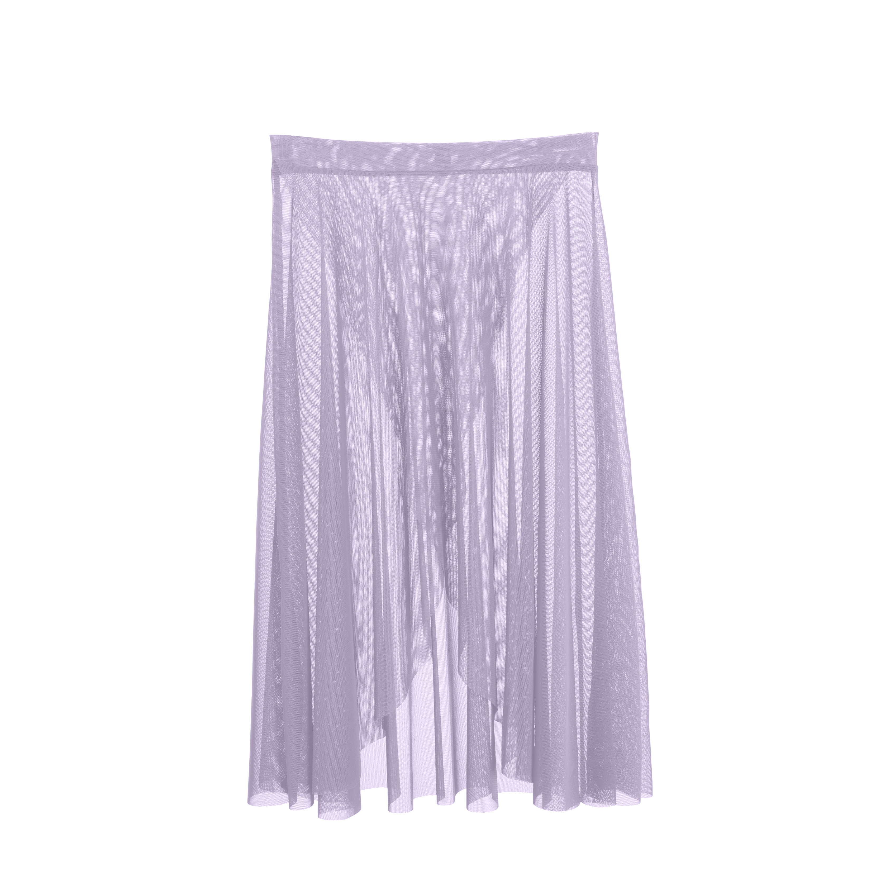 Vinchilight Mesh Criss Cross Below Knee Skirt
