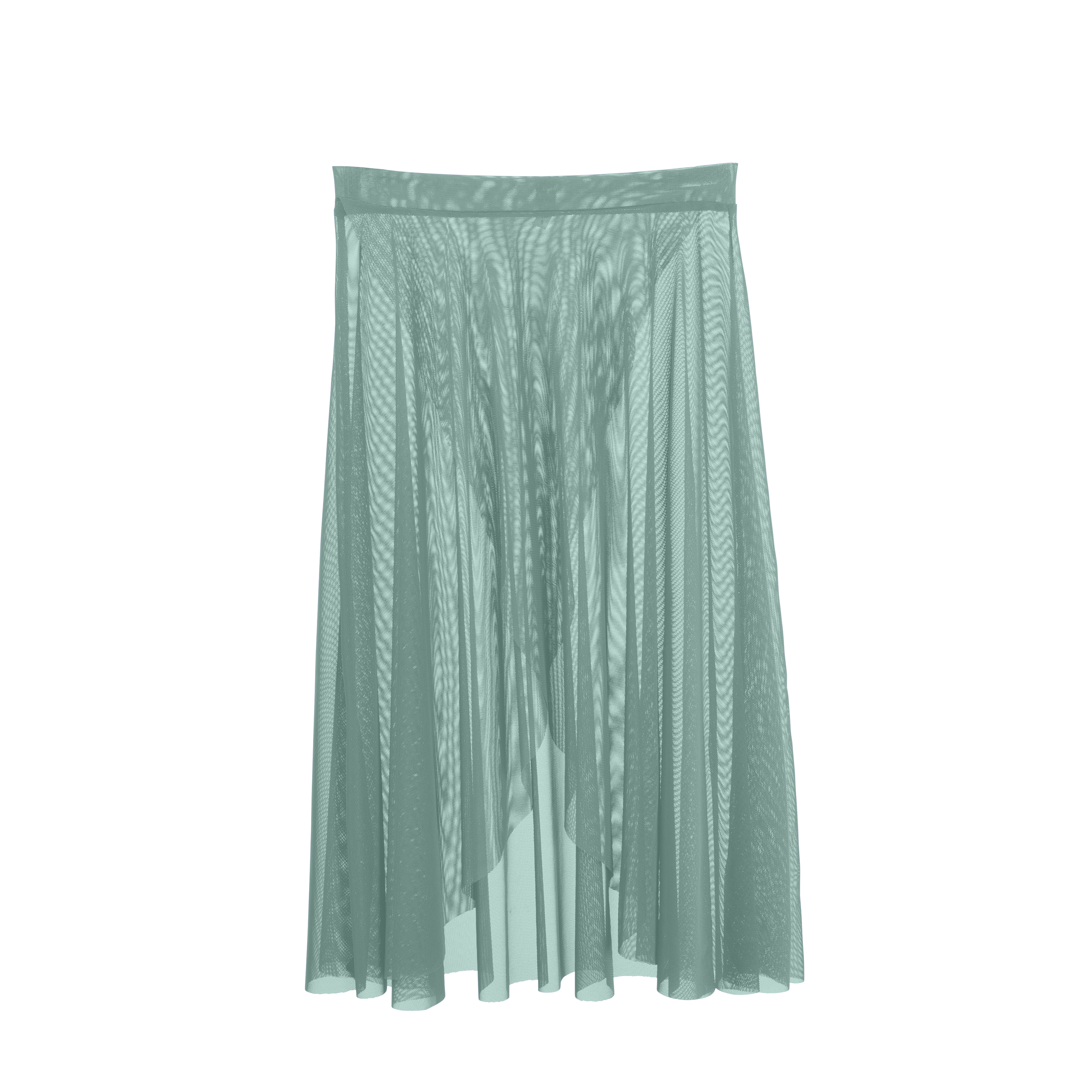 Vinchilight Mesh Criss Cross Below Knee Skirt
