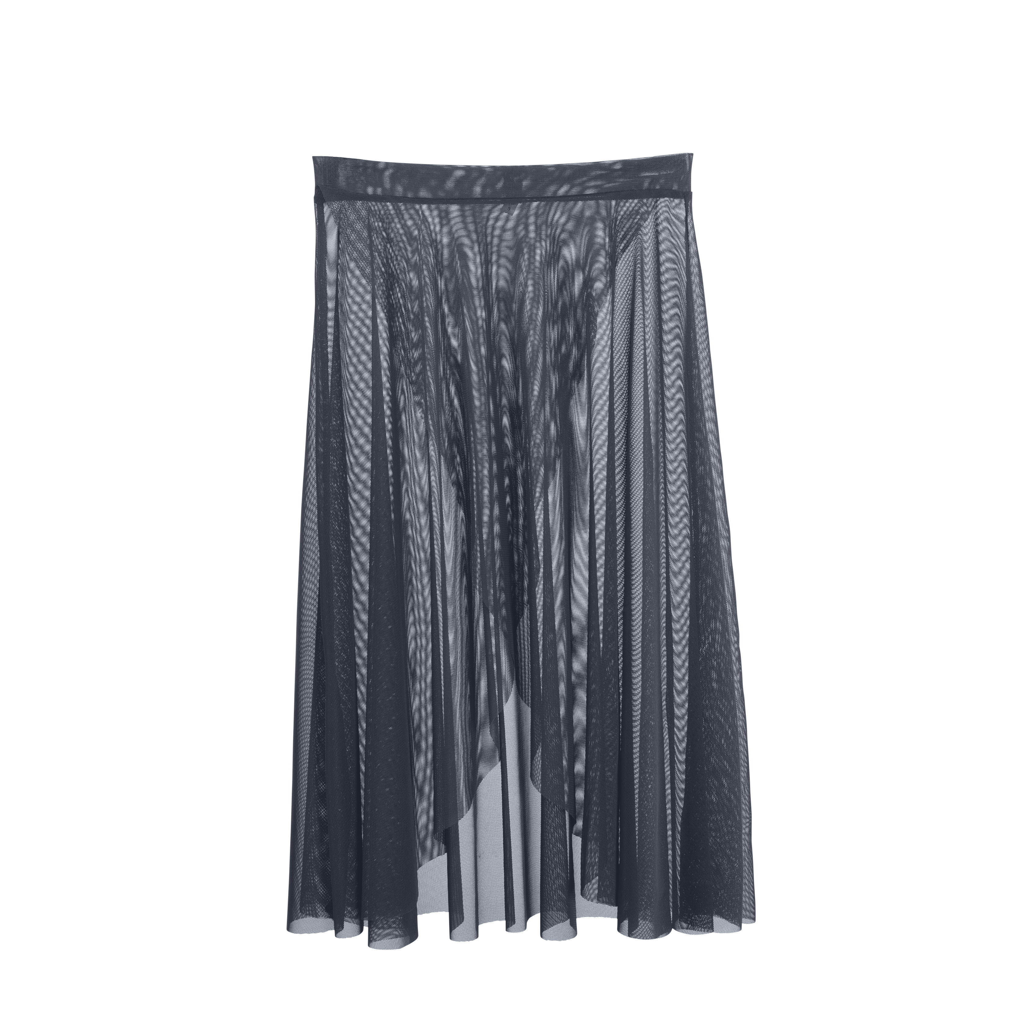 Vinchilight Mesh Criss Cross Below Knee Skirt