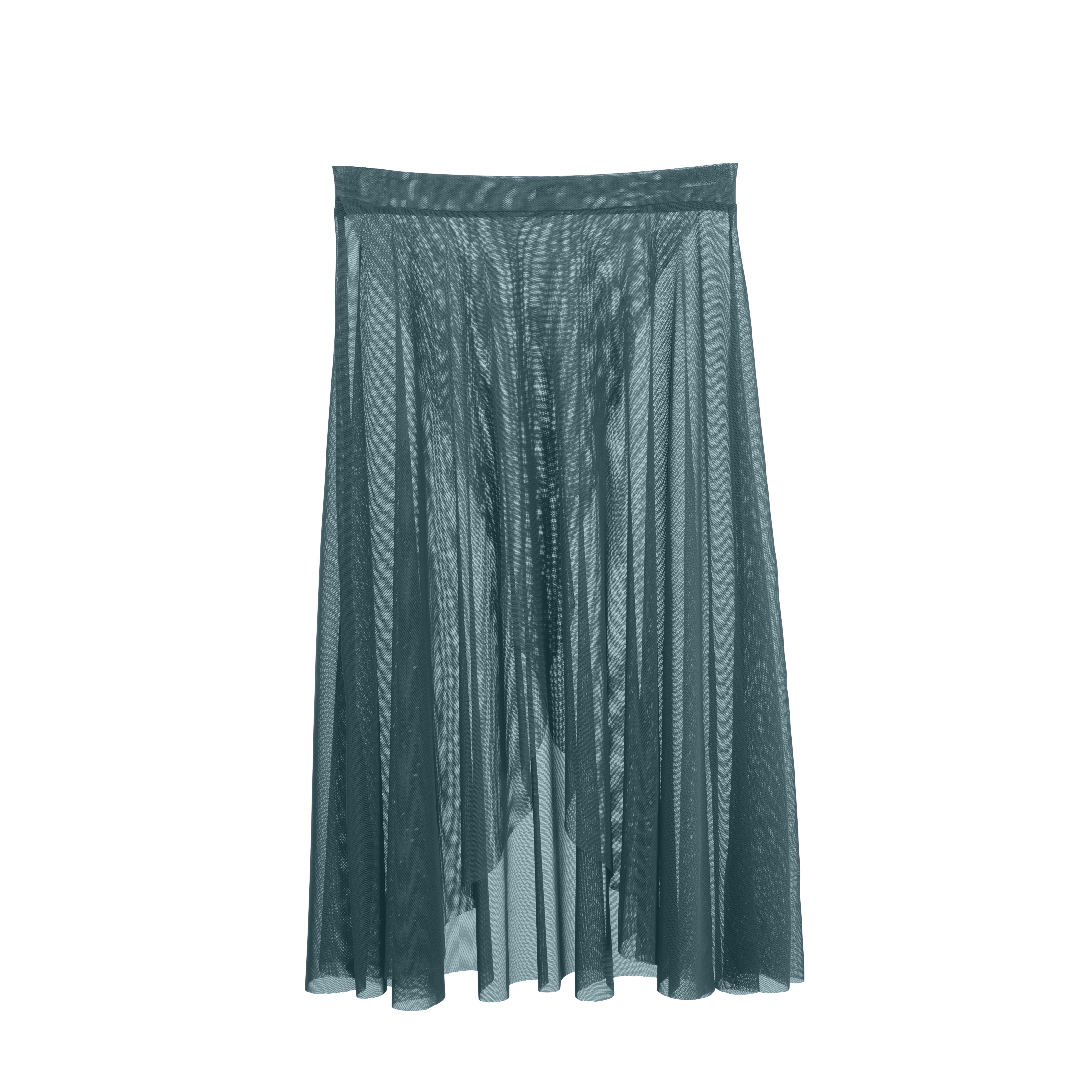 Vinchilight Mesh Criss Cross Below Knee Skirt