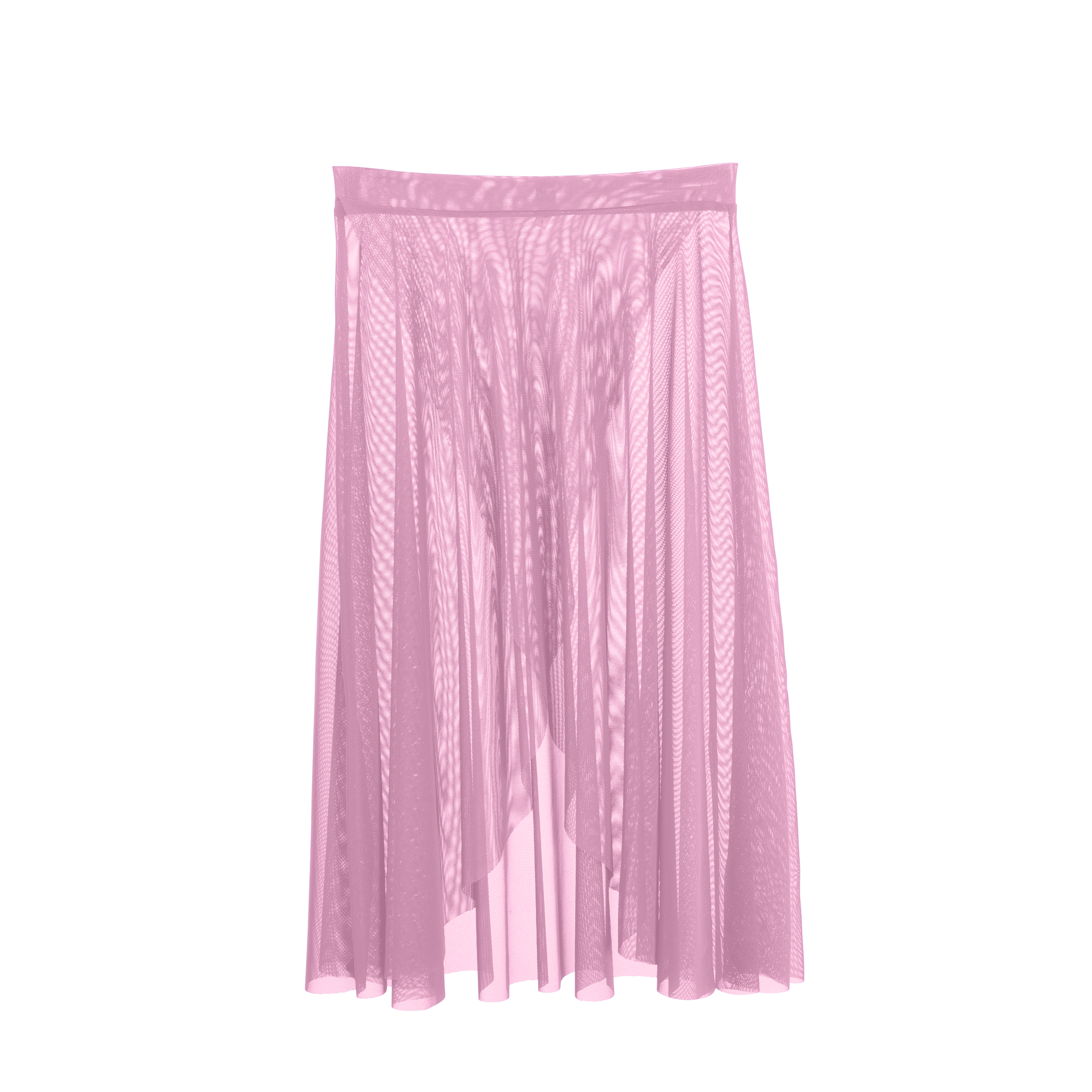 Vinchilight Mesh Criss Cross Below Knee Skirt