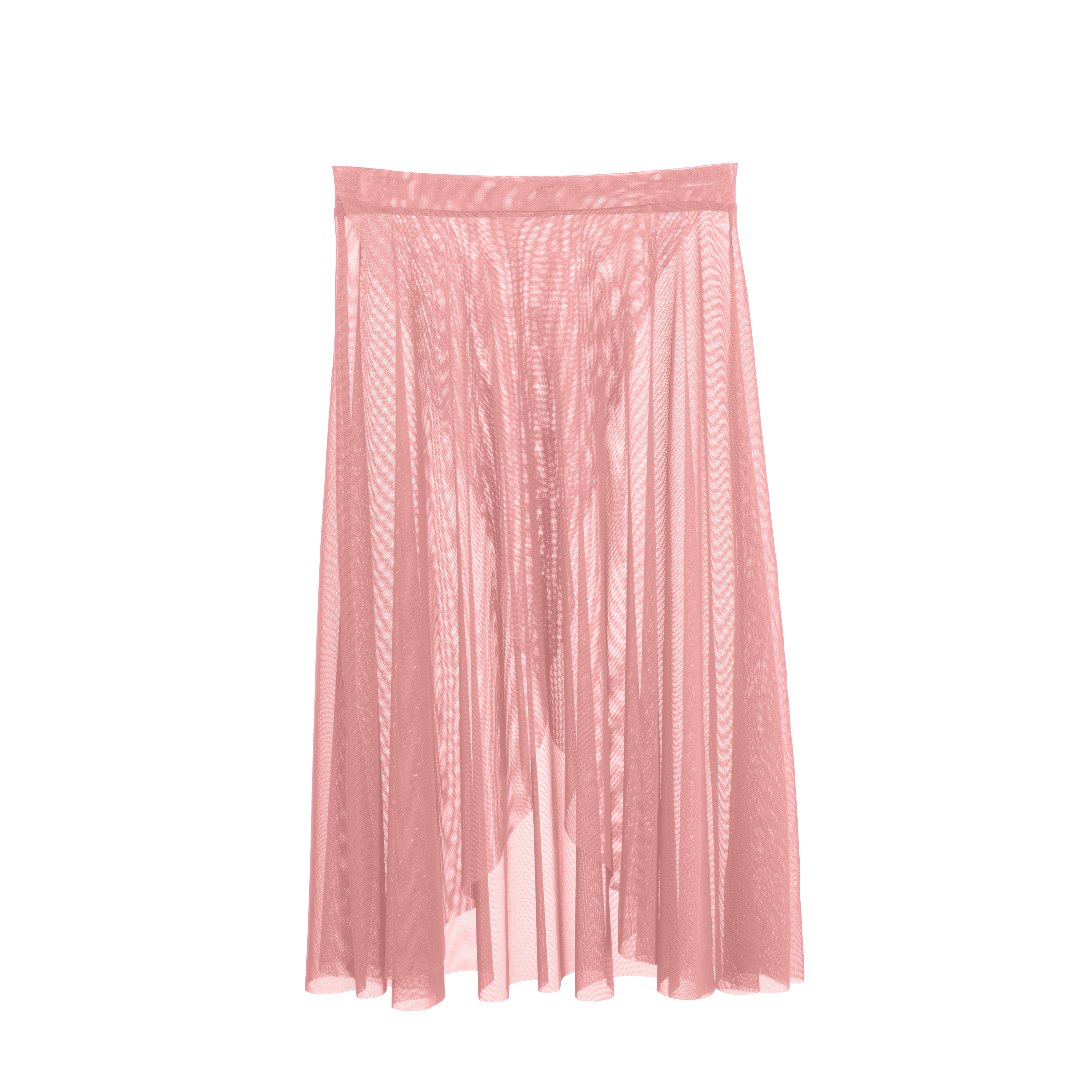 Vinchilight Mesh Criss Cross Below Knee Skirt