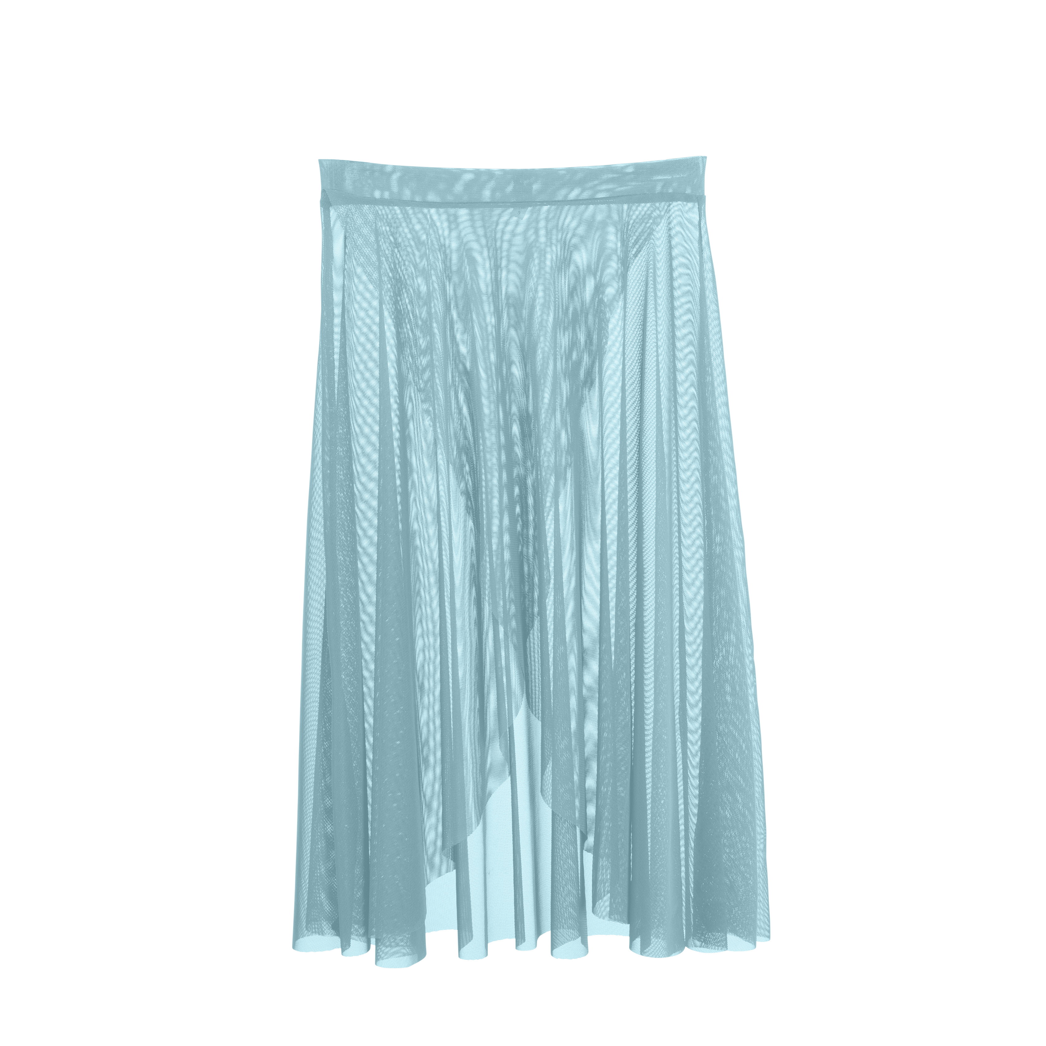 Vinchilight Mesh Criss Cross Below Knee Skirt