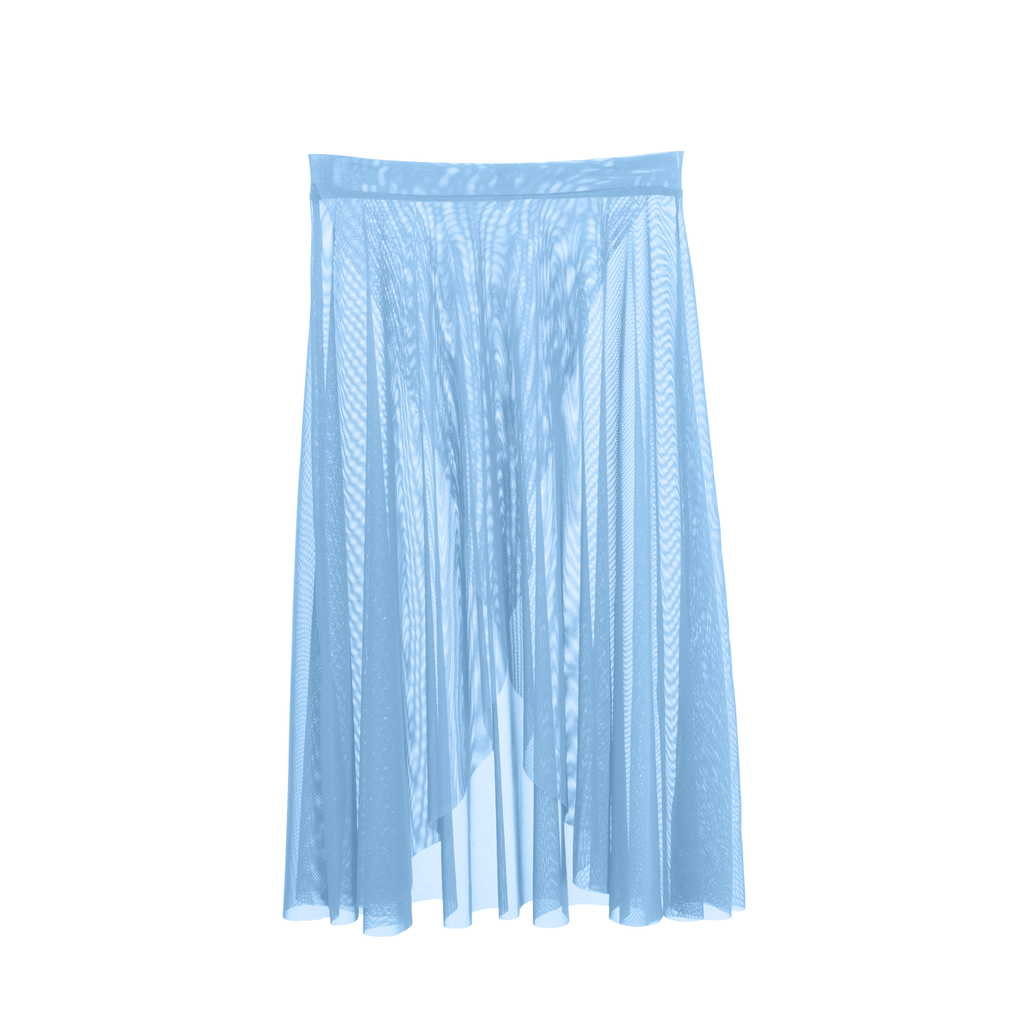 Vinchilight Mesh Criss Cross Below Knee Skirt