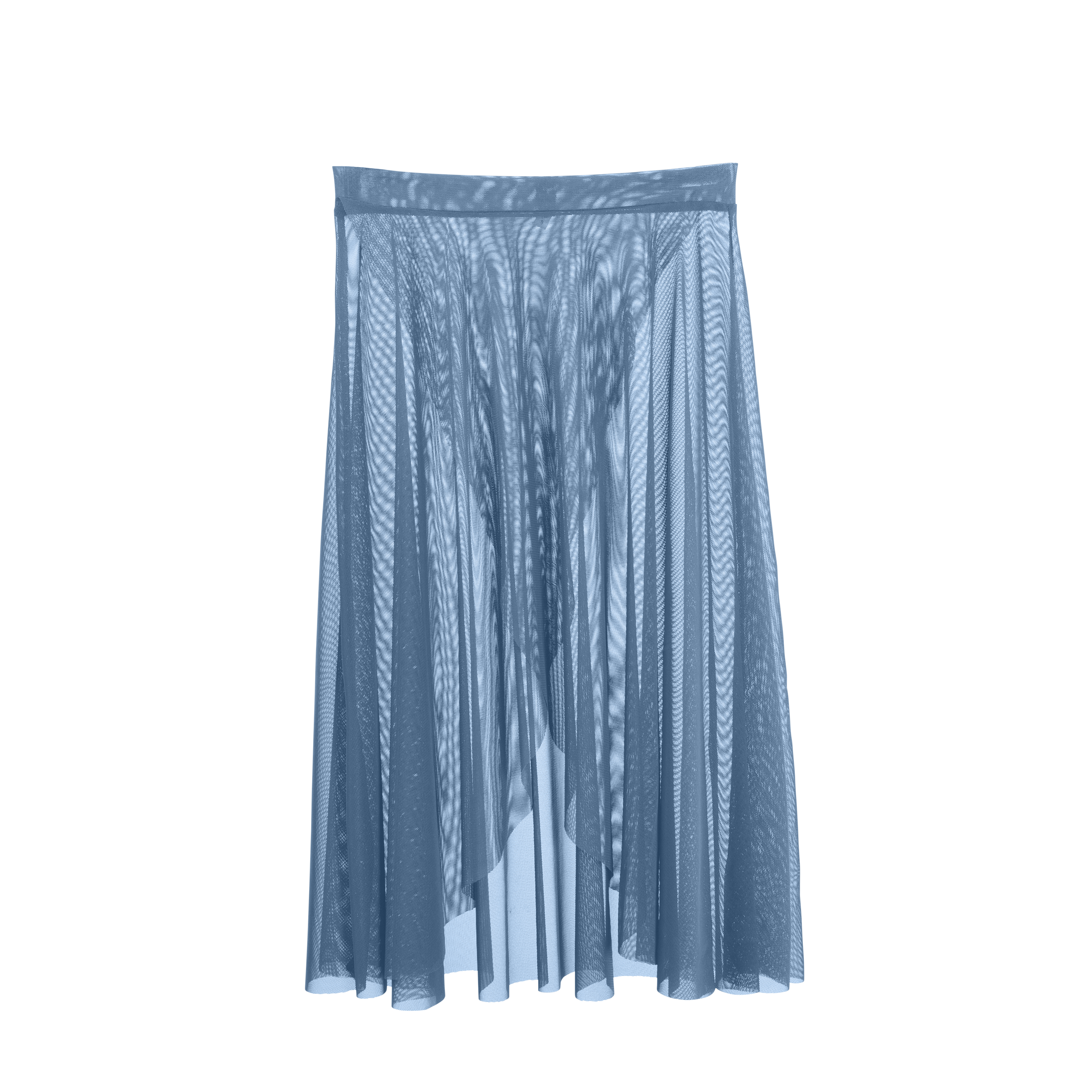 Vinchilight Mesh Criss Cross Below Knee Skirt