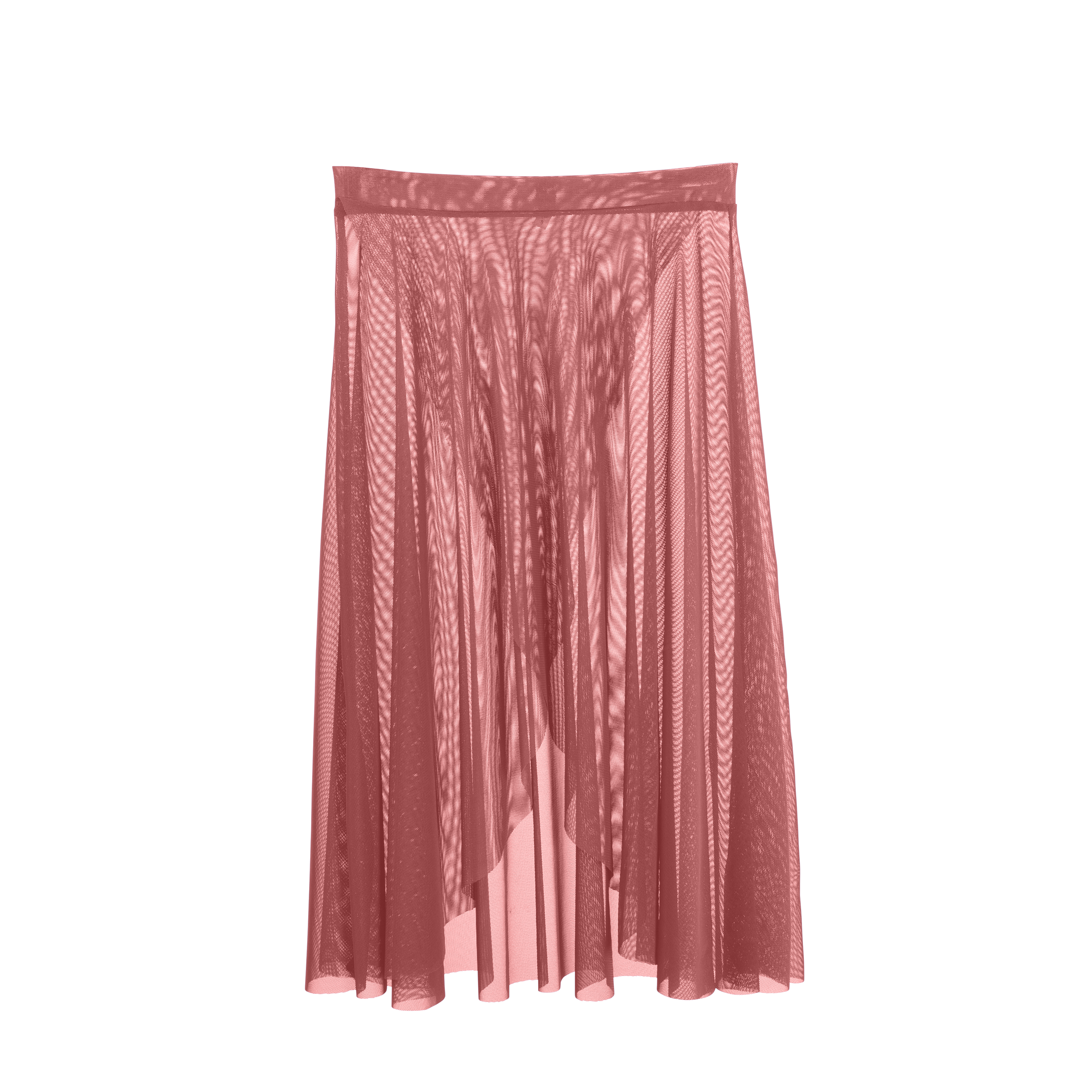 Vinchilight Mesh Criss Cross Below Knee Skirt