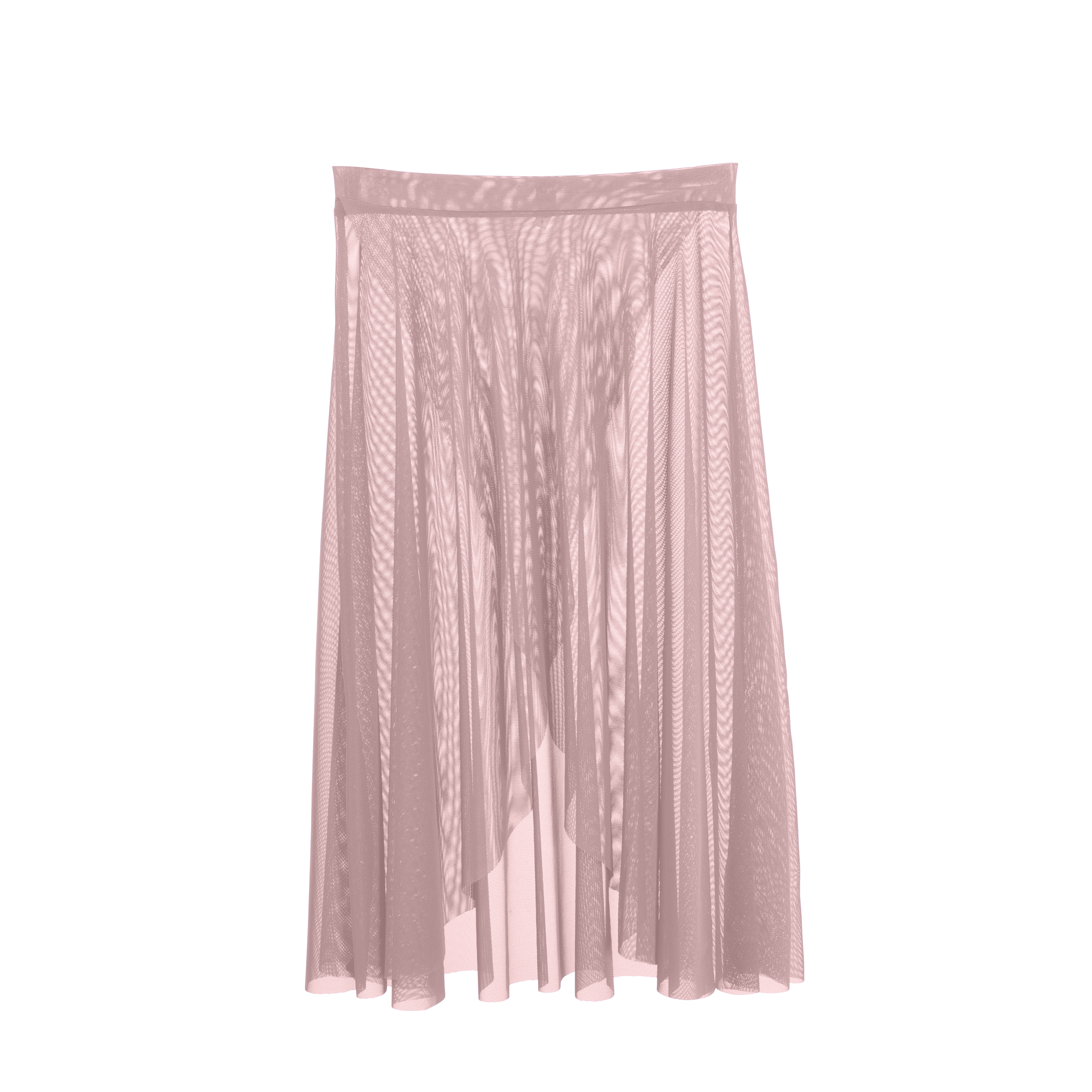 Vinchilight Mesh Criss Cross Below Knee Skirt
