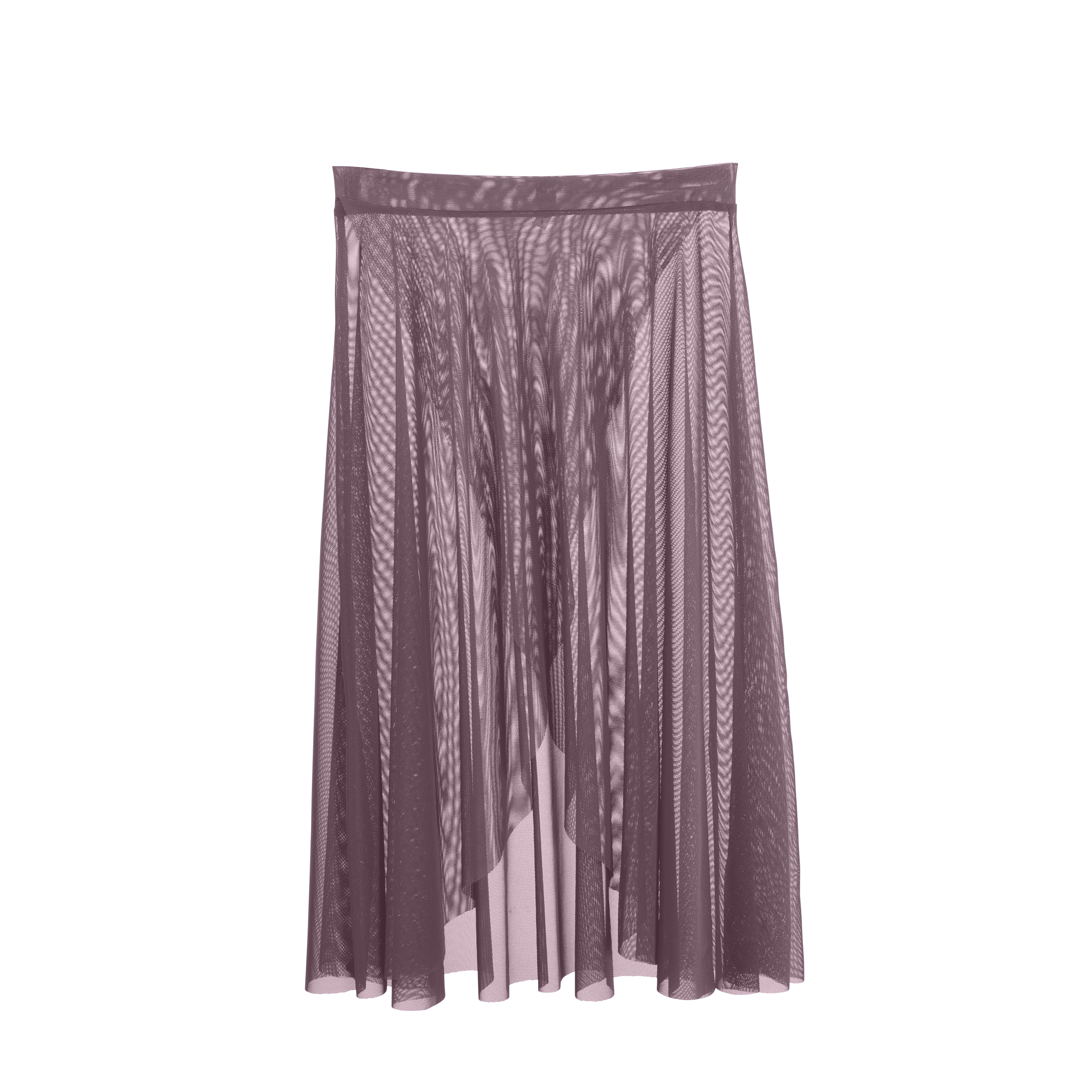 Vinchilight Mesh Criss Cross Below Knee Skirt
