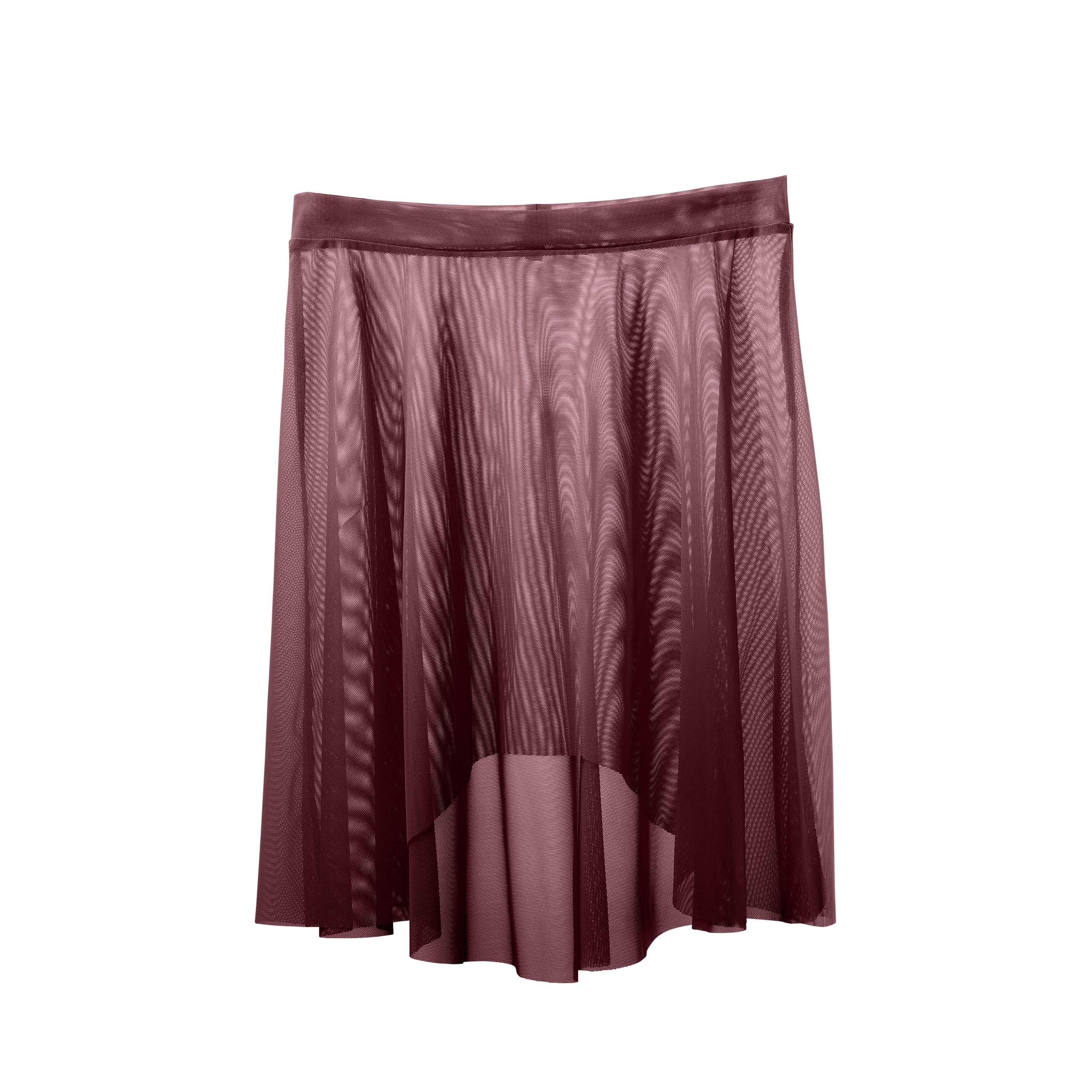 Vinchilight Mesh High-Low Above Knee Skirt