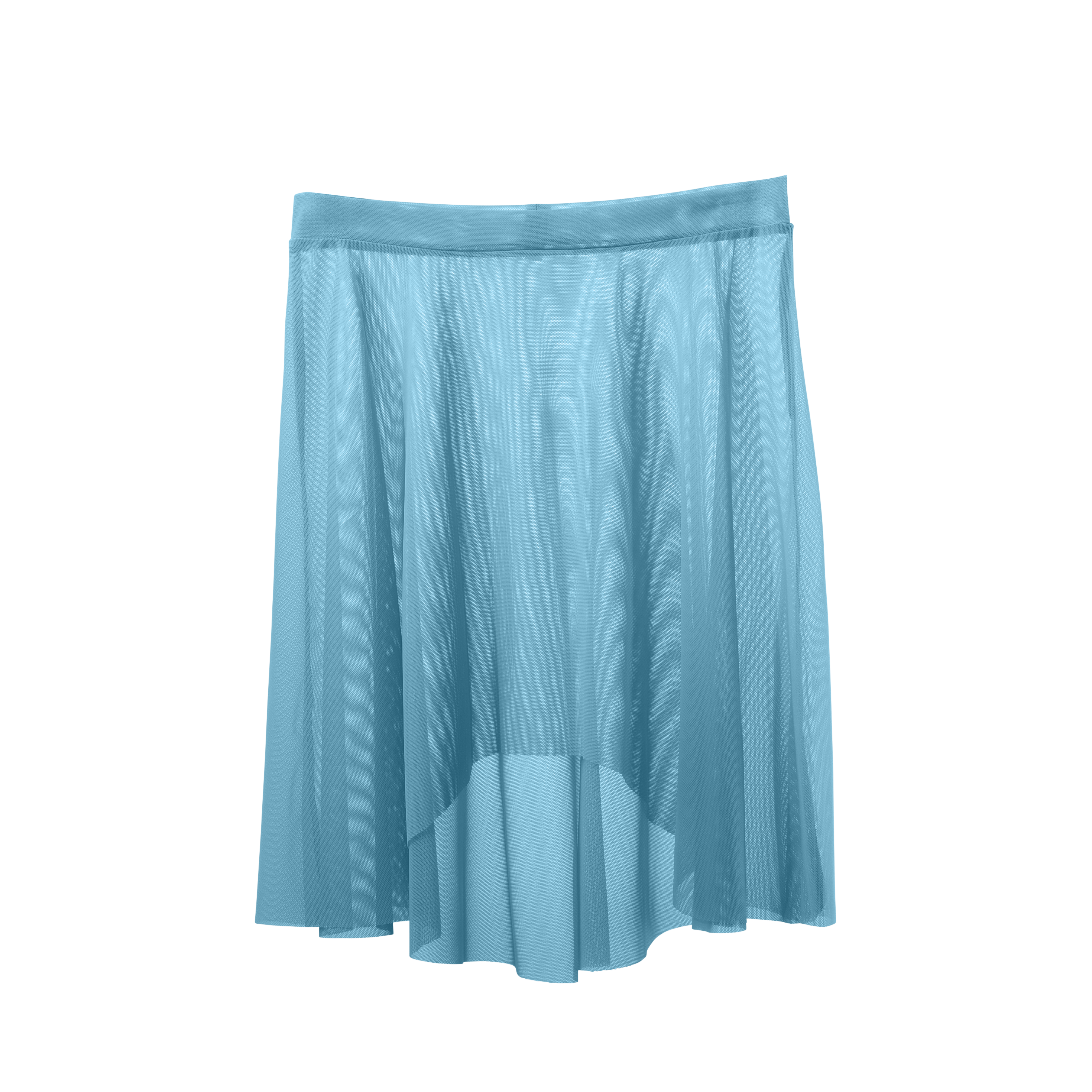 Vinchilight Mesh High-Low Above Knee Skirt
