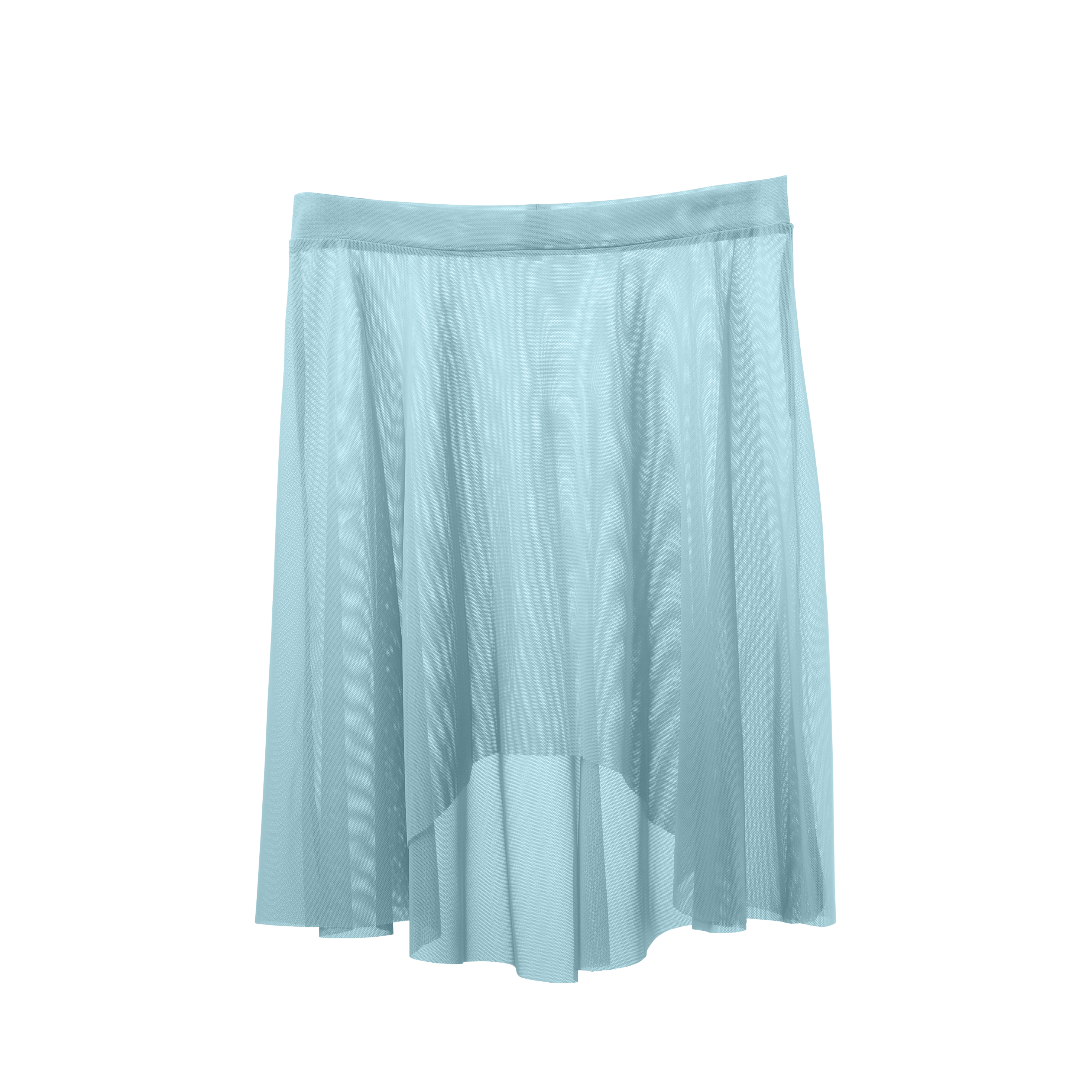 Vinchilight Mesh High-Low Above Knee Skirt