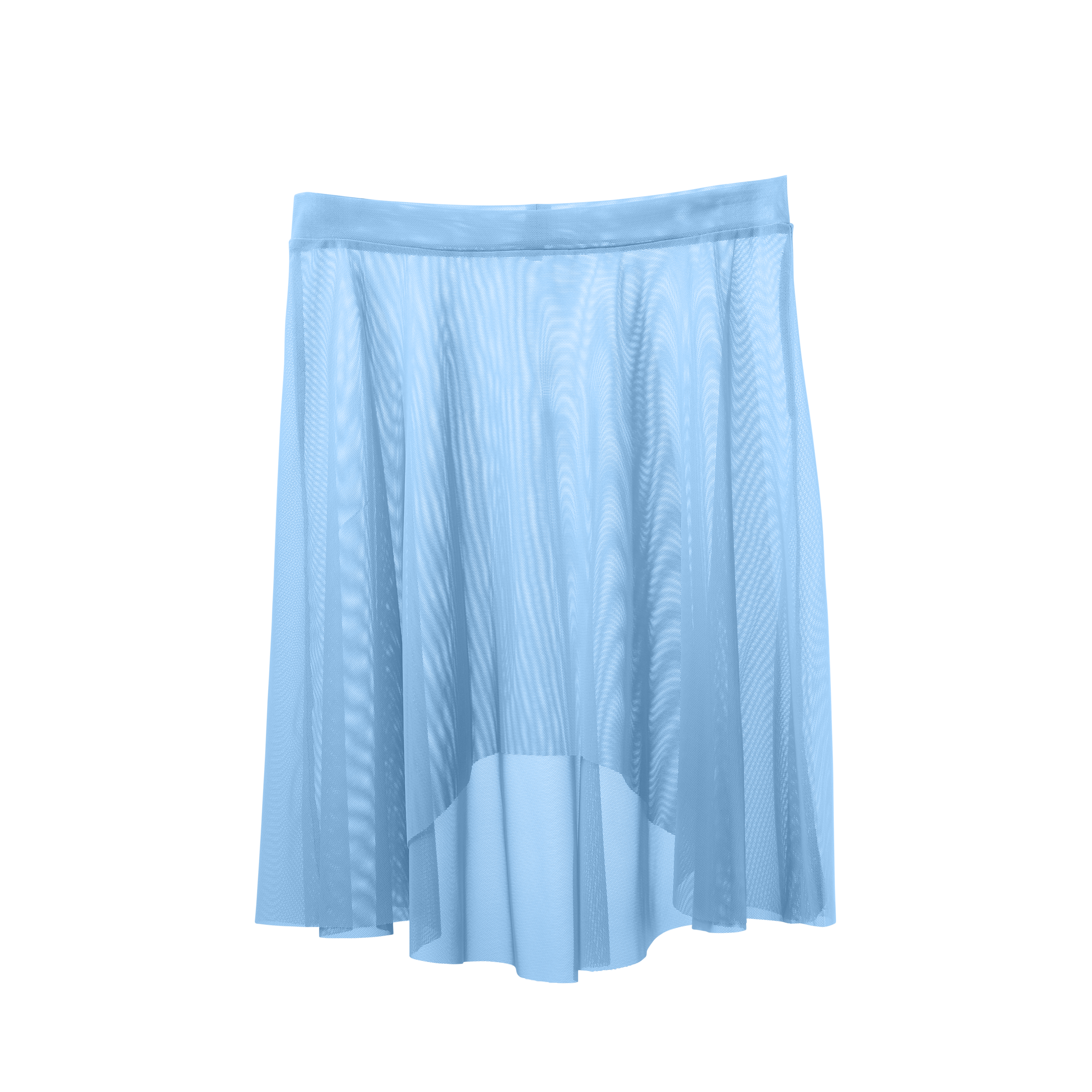Vinchilight Mesh High-Low Above Knee Skirt
