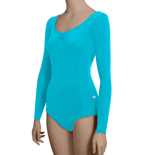 Princess Seams Long Sleeves with Pinched Front, Low Back - Adult