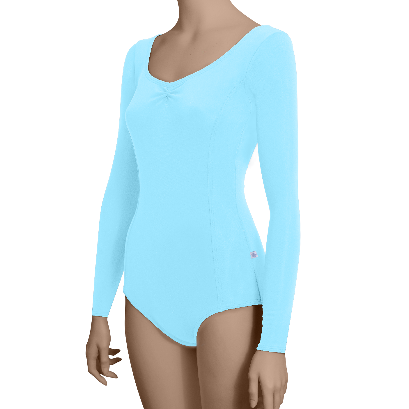 Princess Seams Long Sleeves with Pinched Front, Low Back - Adult