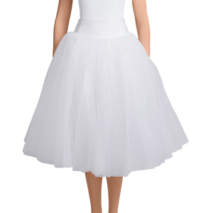 Five(5) Layer Pull On White Romantic Tutu