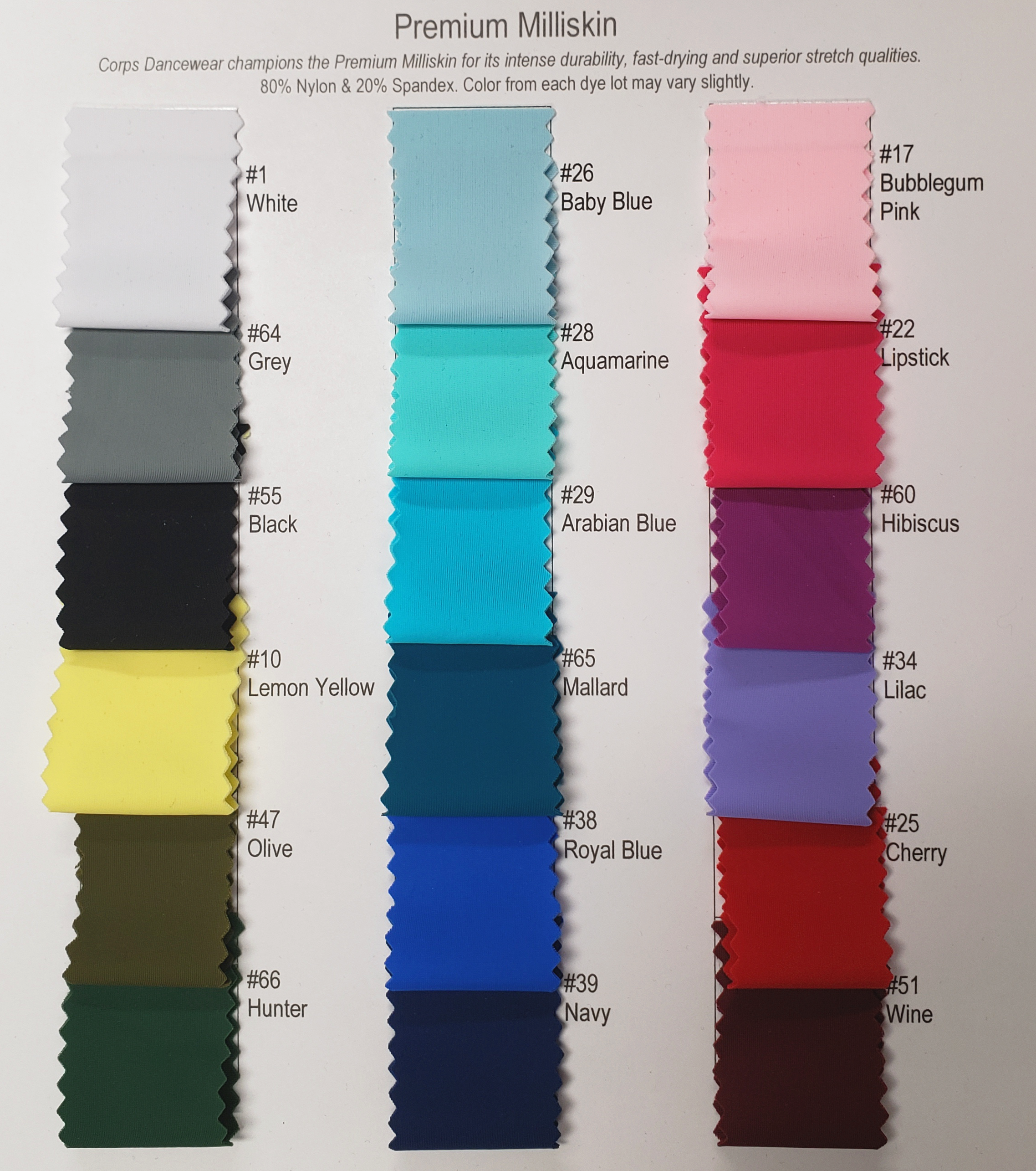 Milliskin Fabric Swatch