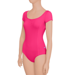 Princess Seams Cap Sleeves with Pinched Front, Low Back - Adult