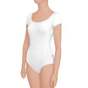 Princess Seams Cap Sleeves with Pinched Front, Low Back - Child